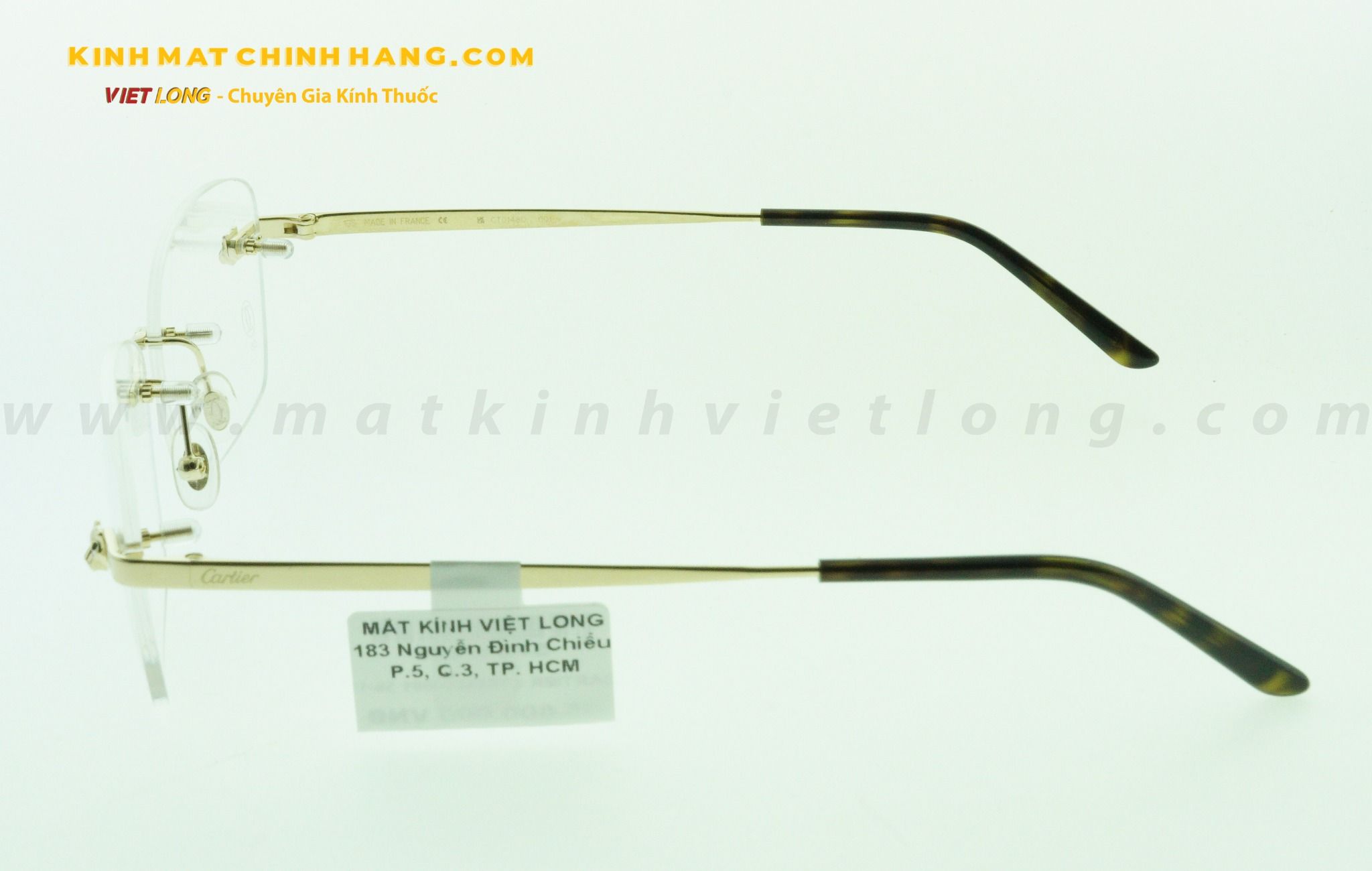  GỌNG KÍNH CARTIER CT0148O-001 56-15 