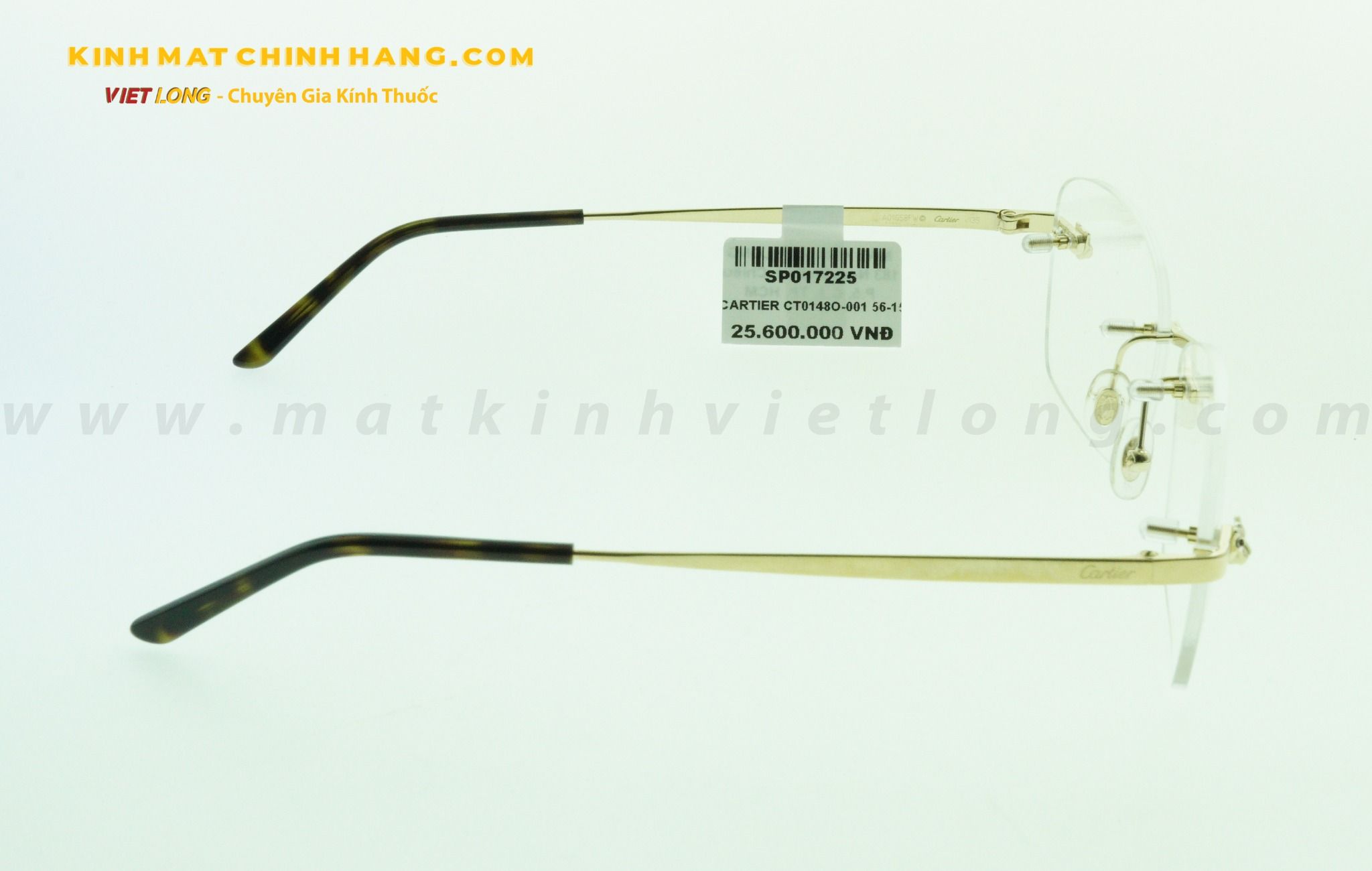  GỌNG KÍNH CARTIER CT0148O-001 56-15 