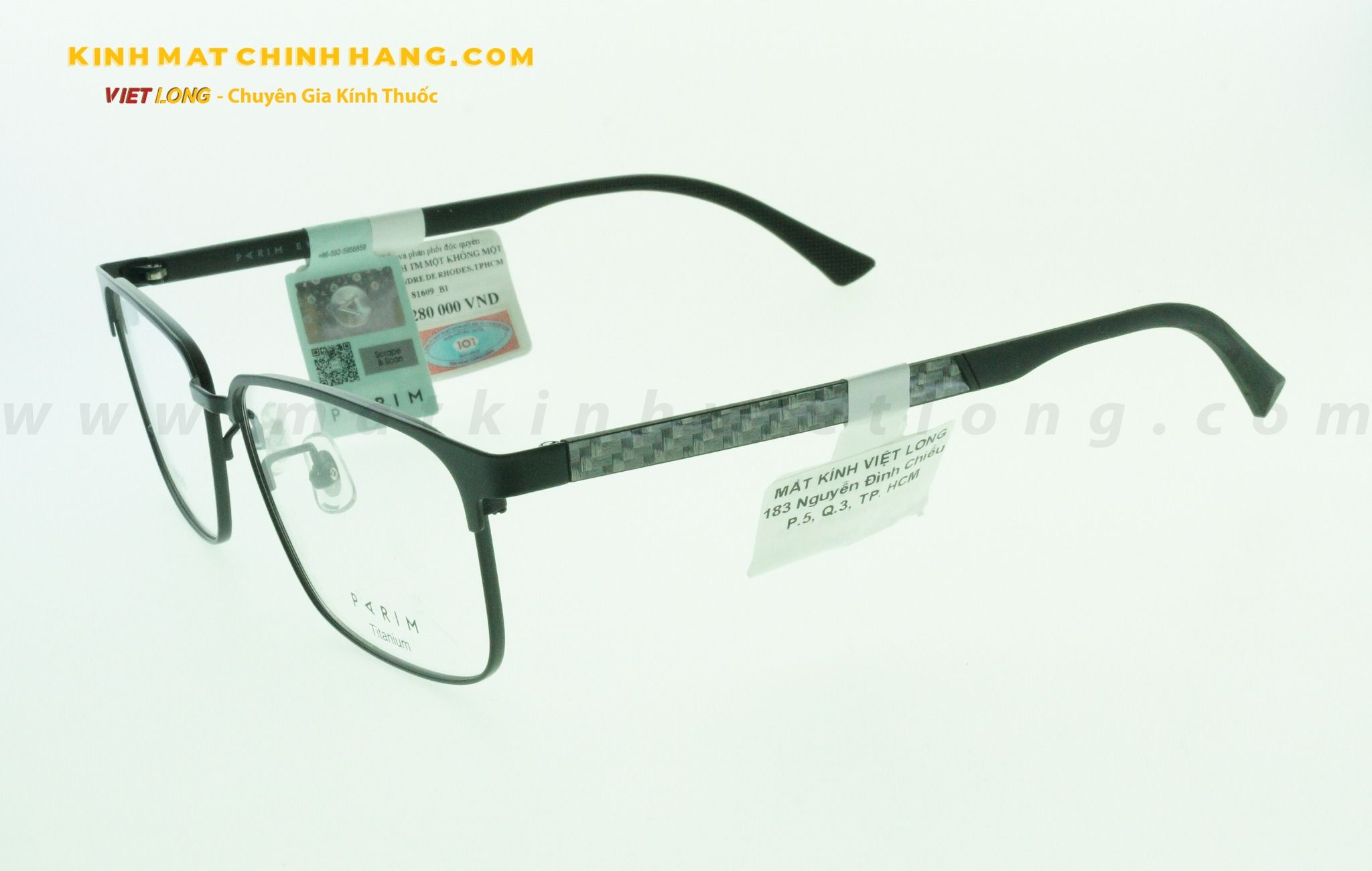  GỌNG KÍNH PARIM 81609-B1 56-16 