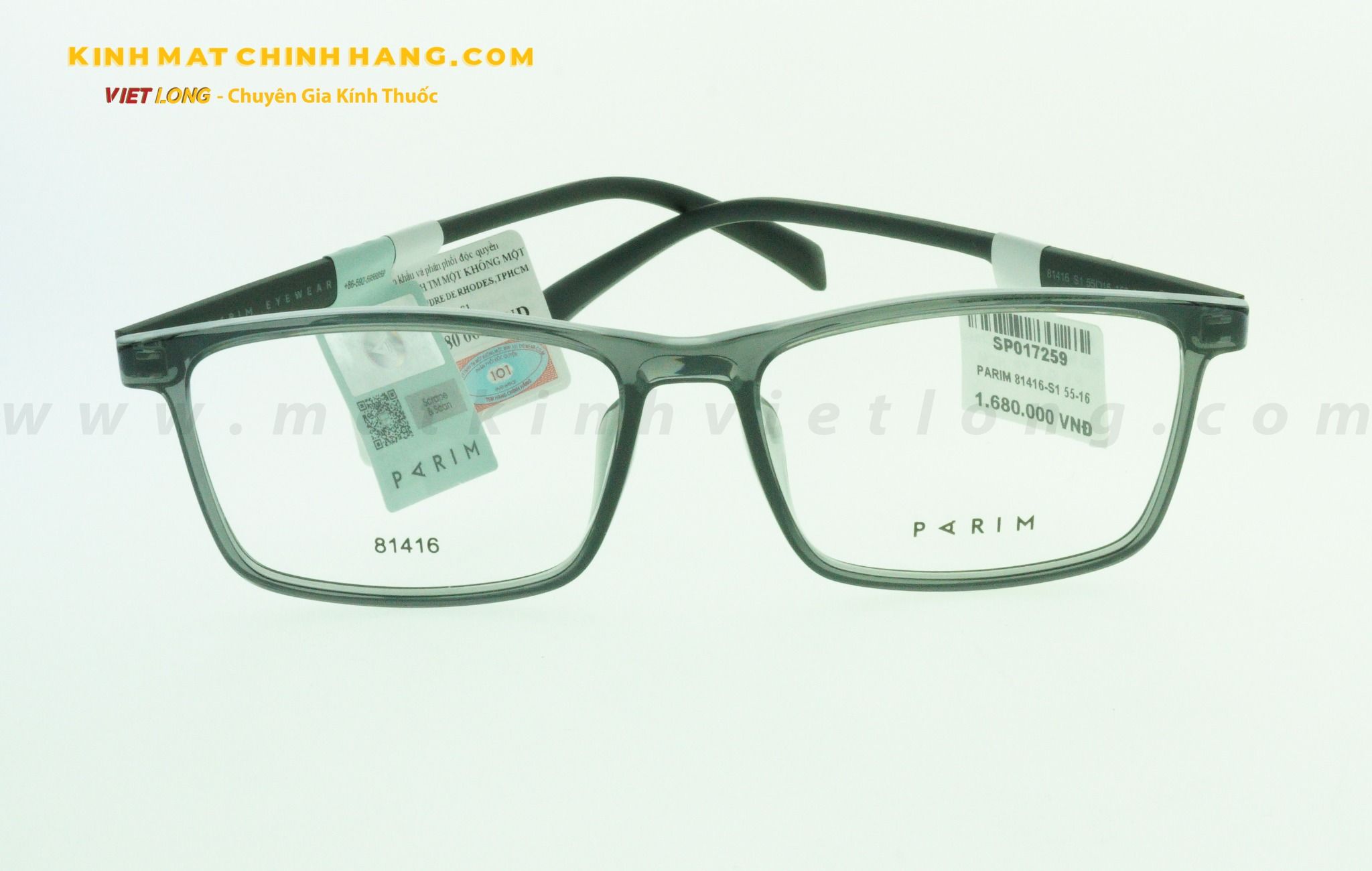  GỌNG KÍNH PARIM 81416-S1 55-16 