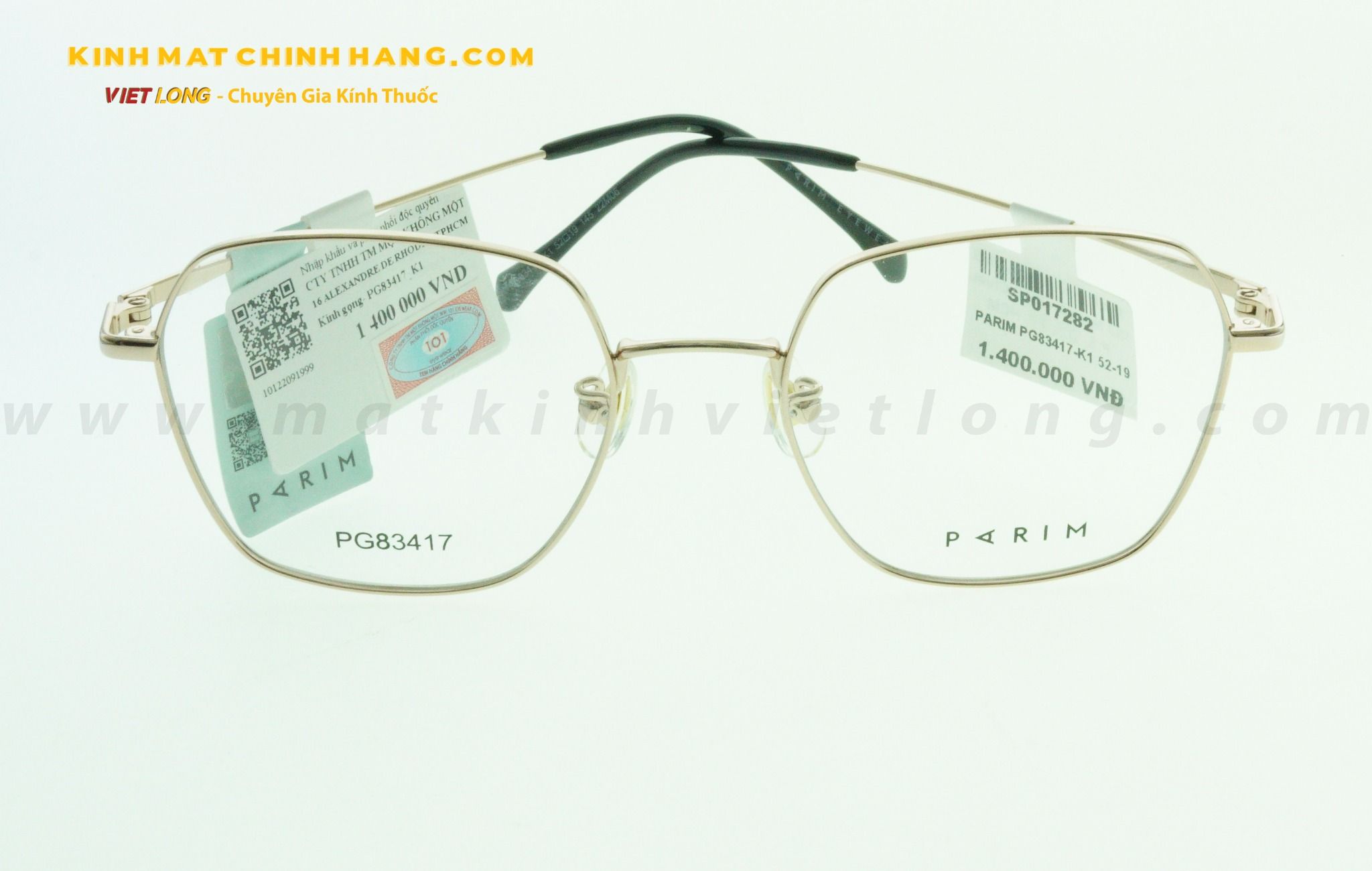  GỌNG KÍNH PARIM PG83417-K1 52-19 