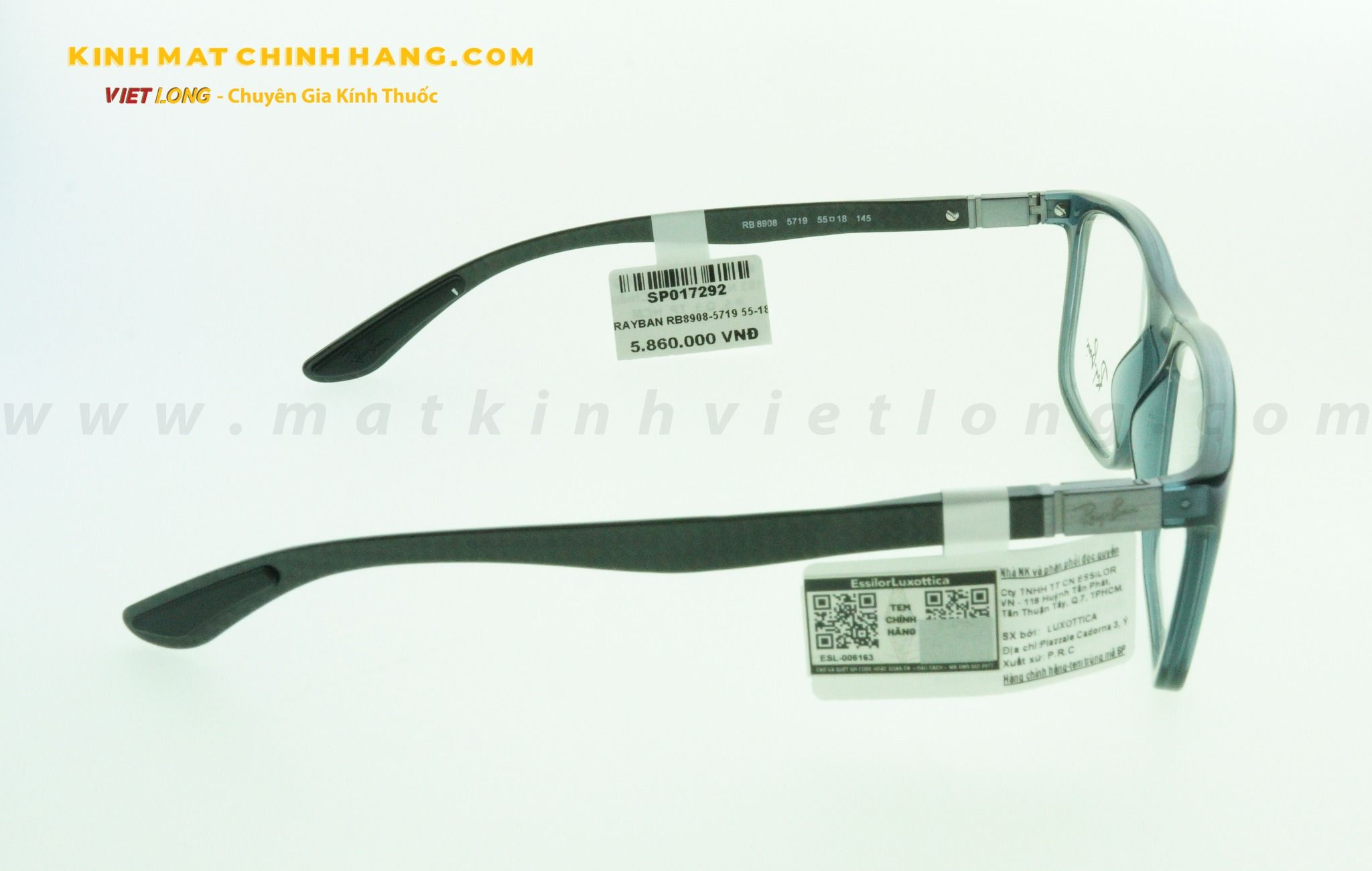  GỌNG KÍNH RAYBAN RB8908-5719 55-18 