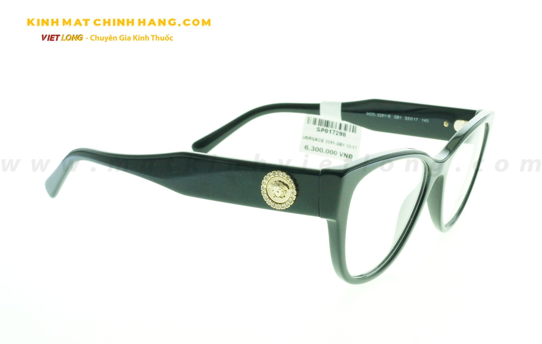  GỌNG KÍNH VERSACE 3281-GB1 53-17 