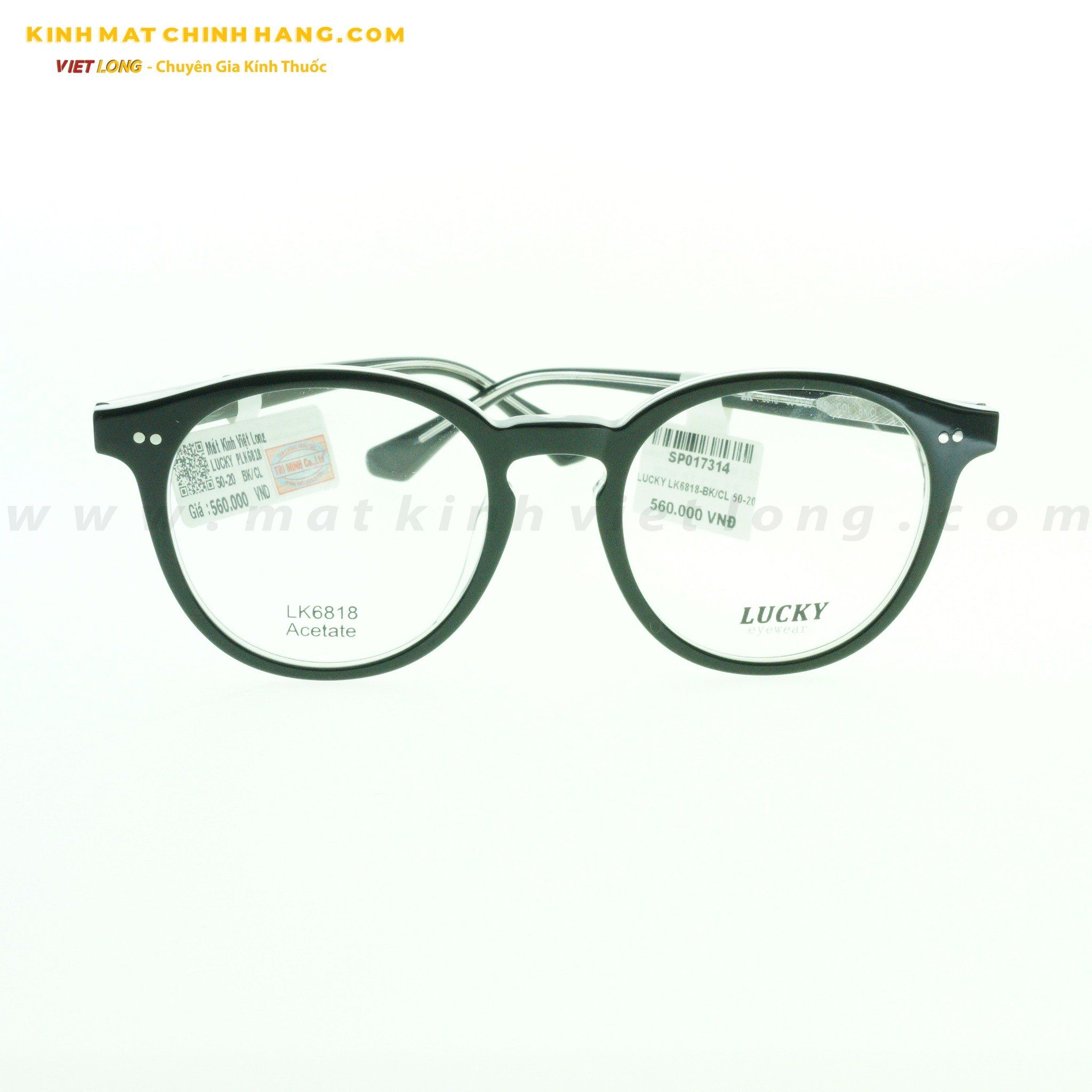 GỌNG KÍNH LUCKY LK6818-BK/CL 50-20