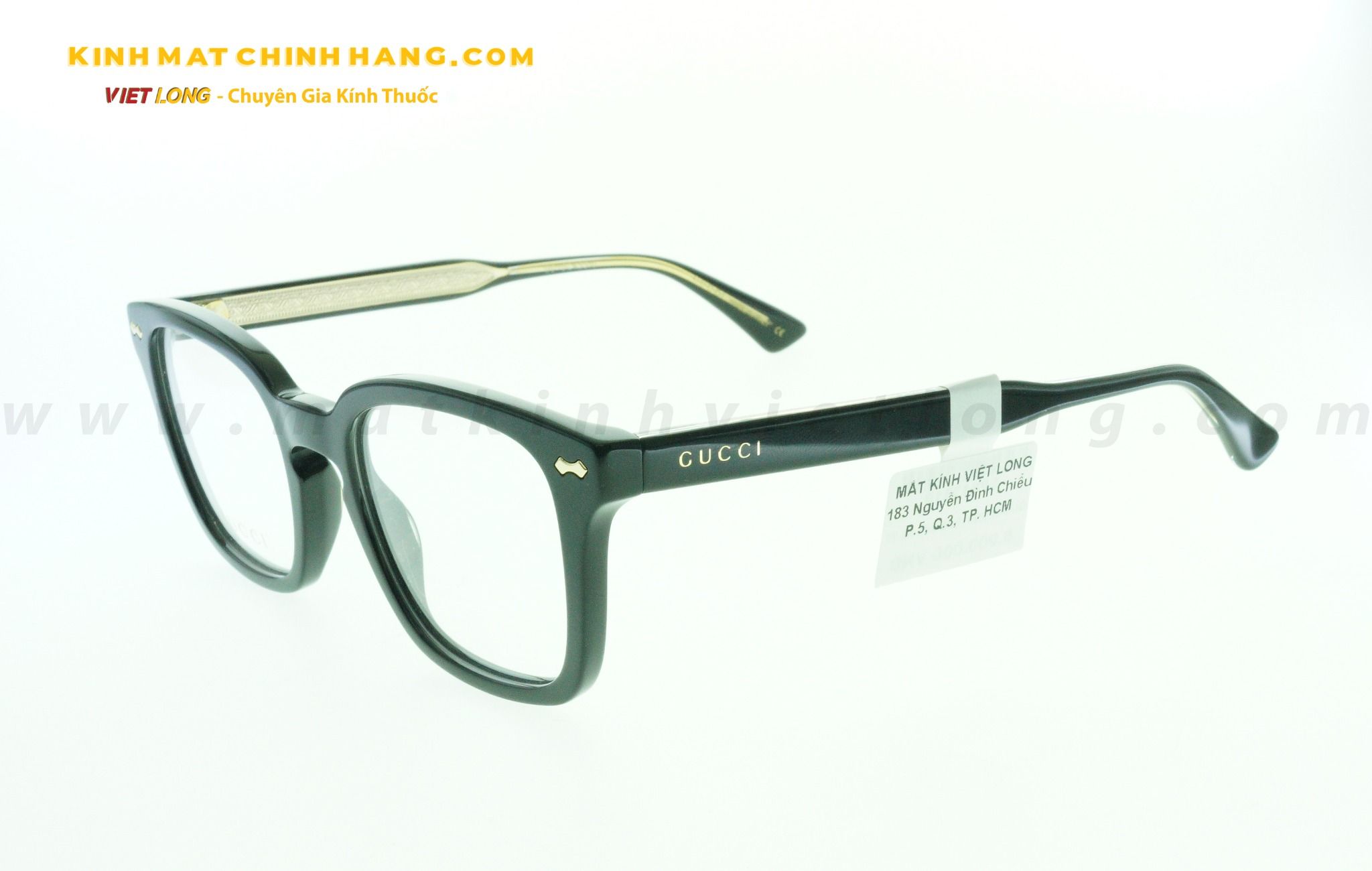  GỌNG KÍNH GUCCI GG0184O-001 50-21 