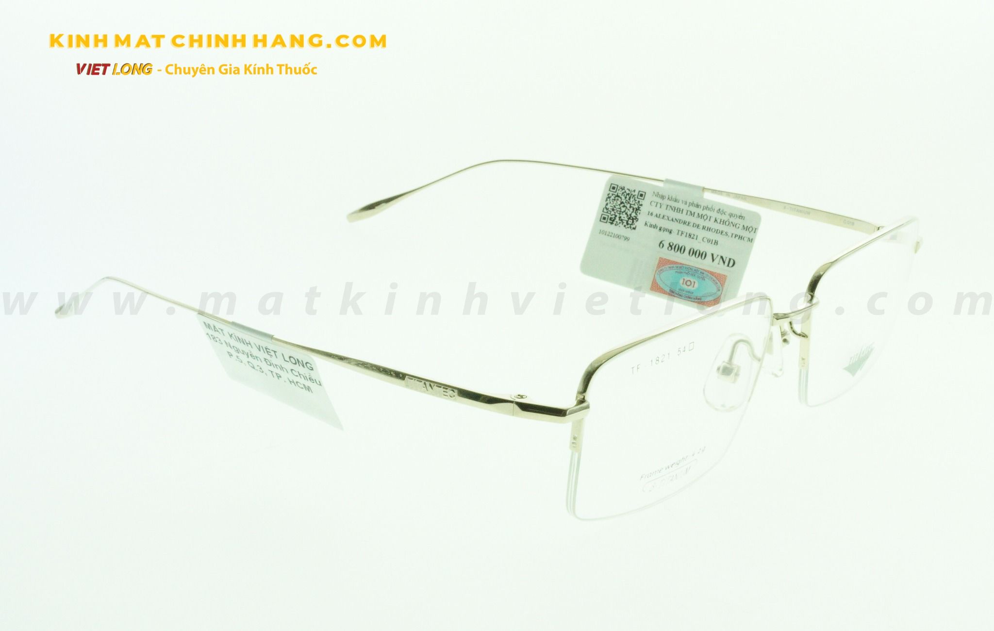  GỌNG KÍNH TITANTEC TF1821-C01B 54-17 