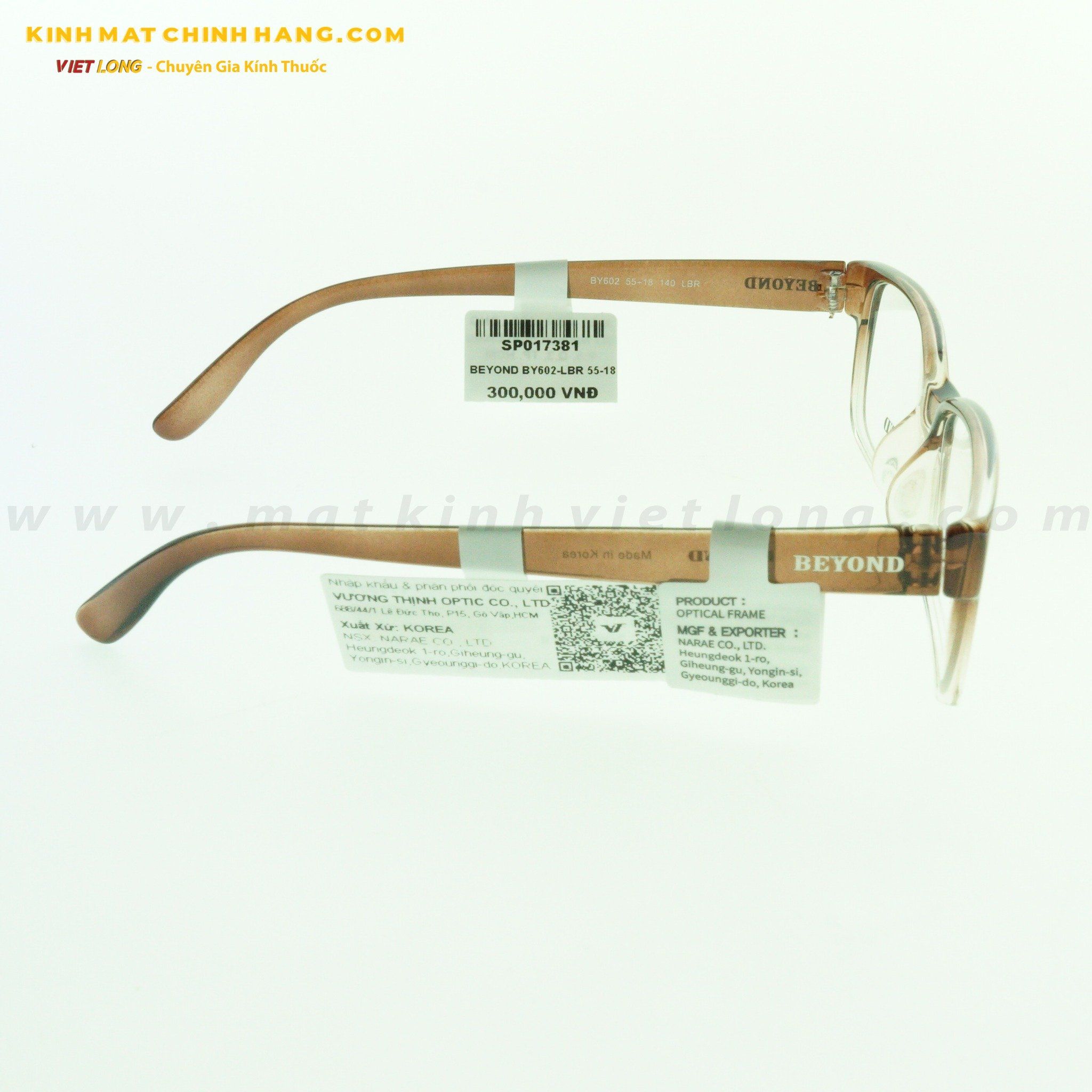 GỌNG KÍNH BEYOND BY602-LBR 55-18