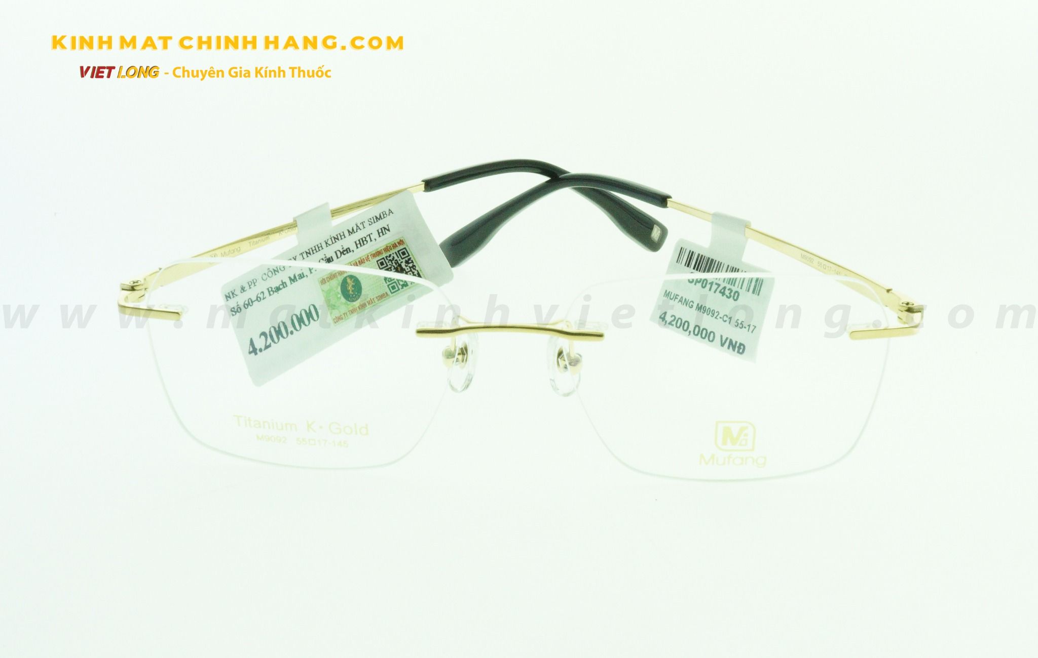 GỌNG KÍNH MUFANG M9092-C1 55-17