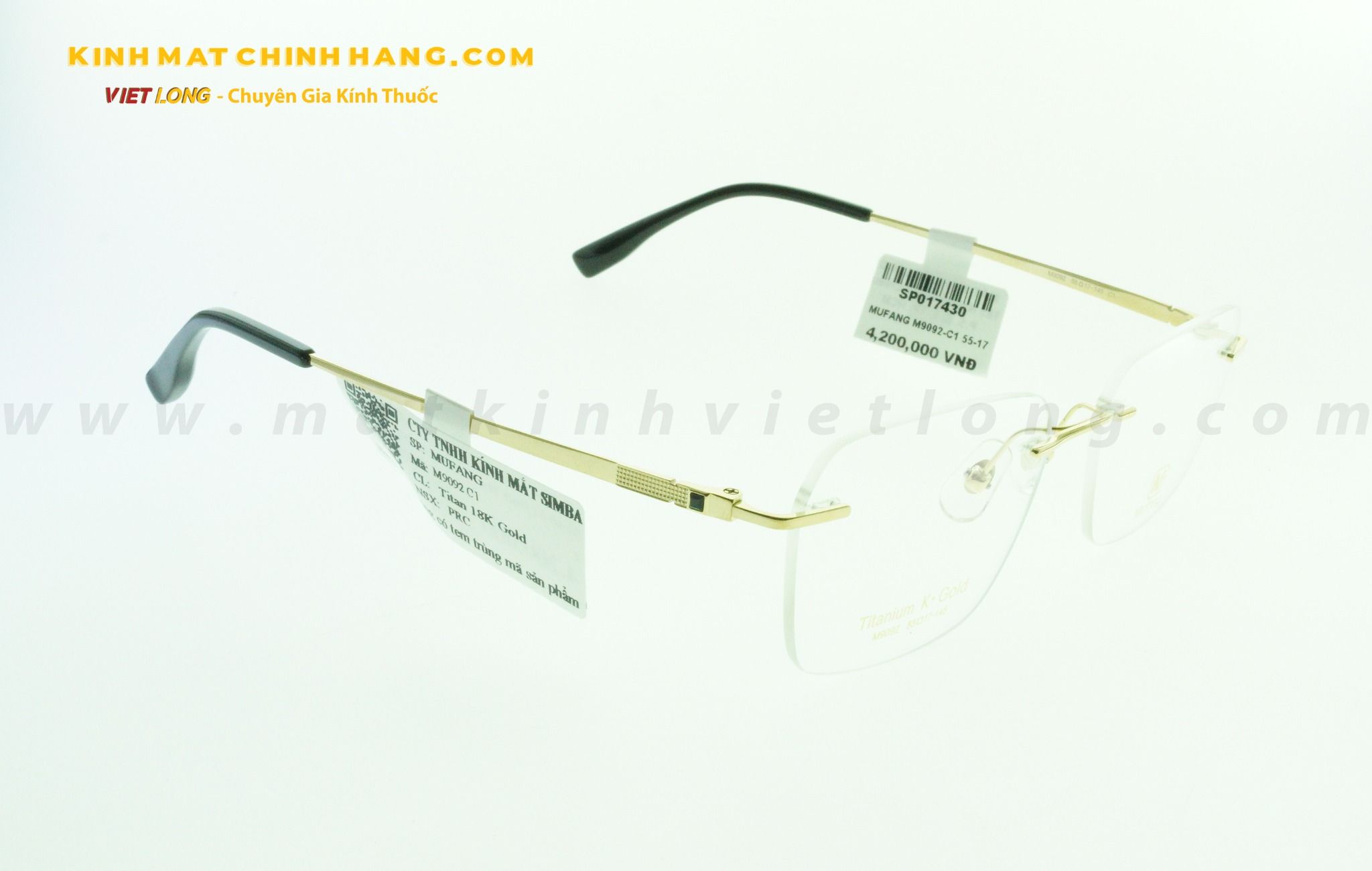 GỌNG KÍNH MUFANG M9092-C1 55-17