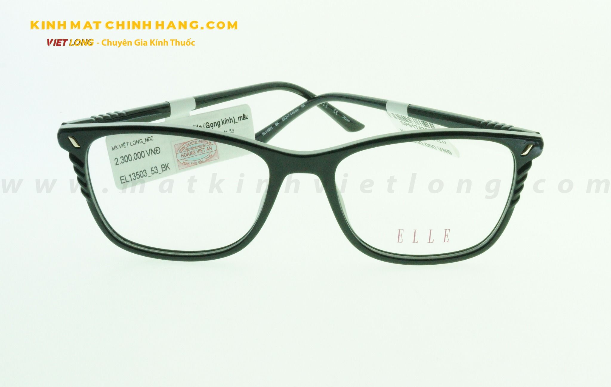  GỌNG KÍNH ELLE EL13503-BK 53-17 