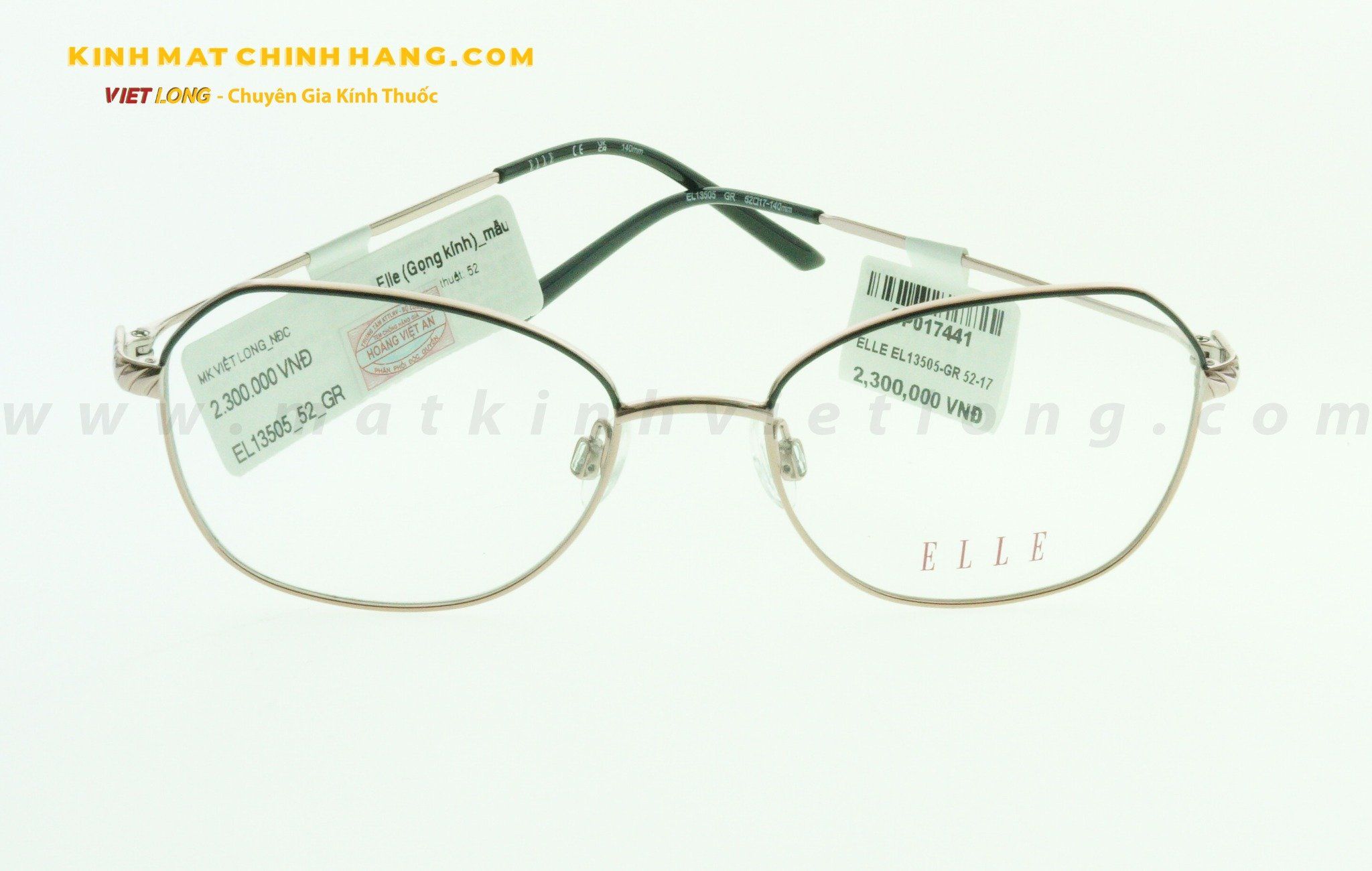 GỌNG KÍNH ELLE EL13505-GR 52-17
