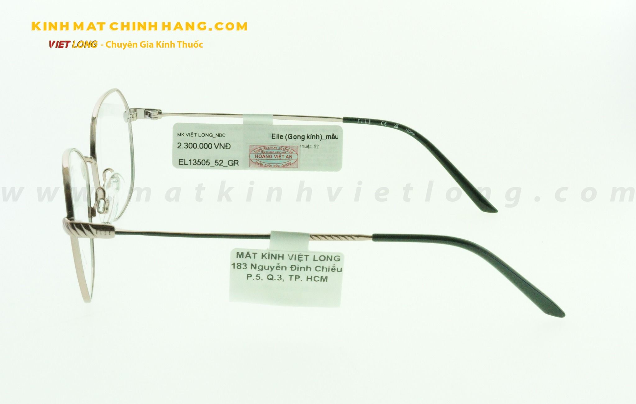 GỌNG KÍNH ELLE EL13505-GR 52-17