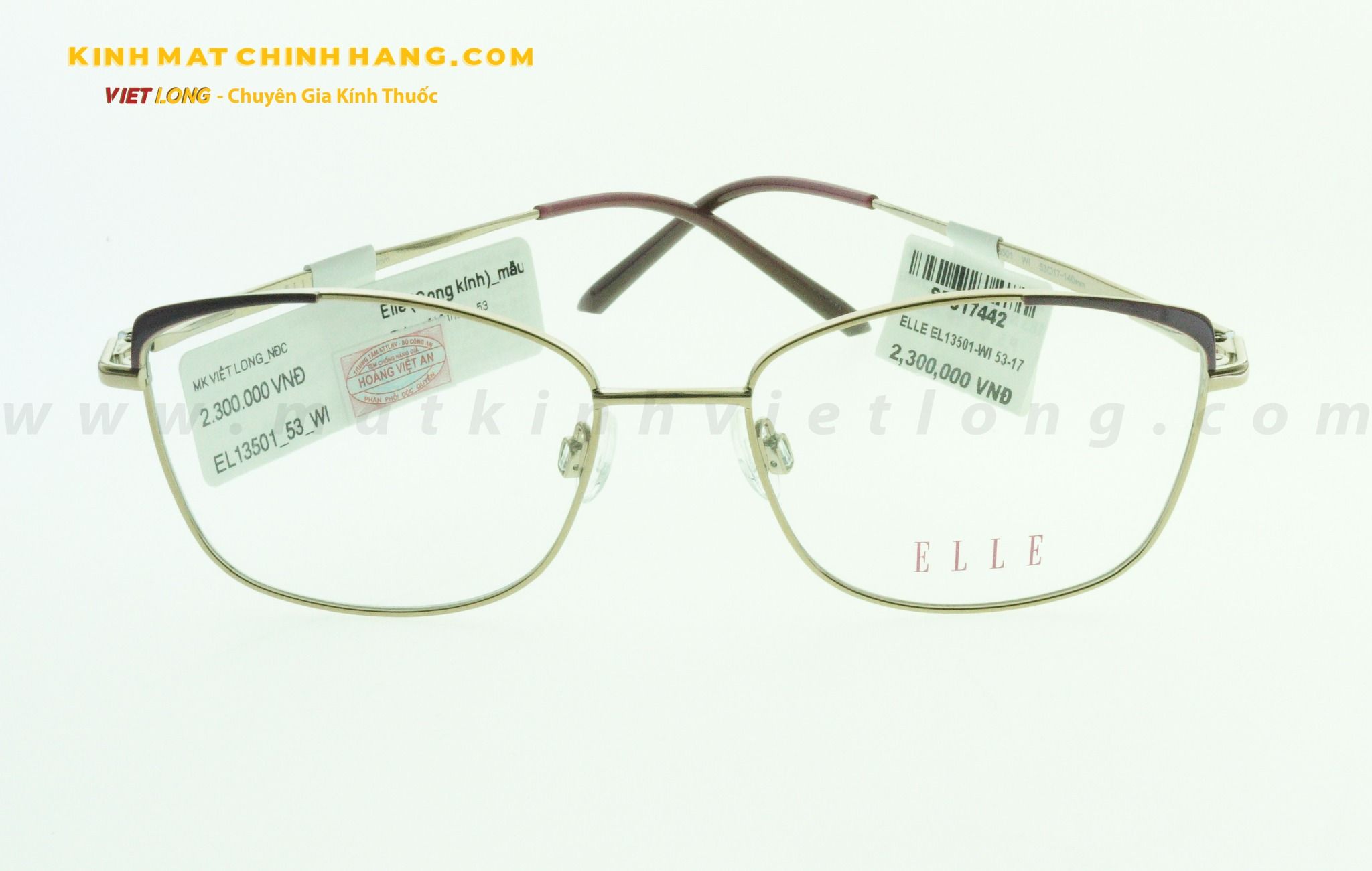  GỌNG KÍNH ELLE EL13501-WI 53-17 