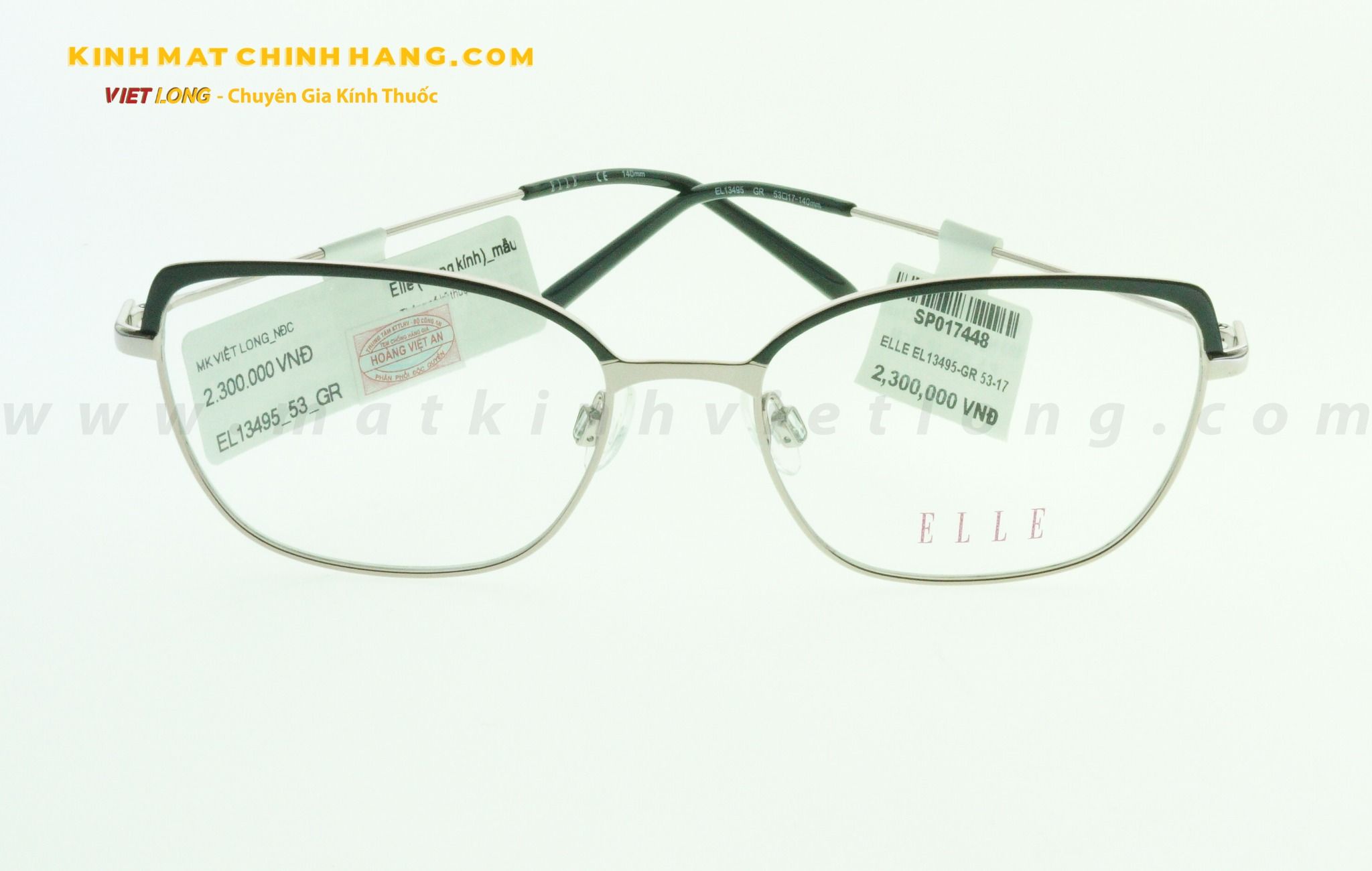  GỌNG KÍNH ELLE EL13495-GR 53-17 