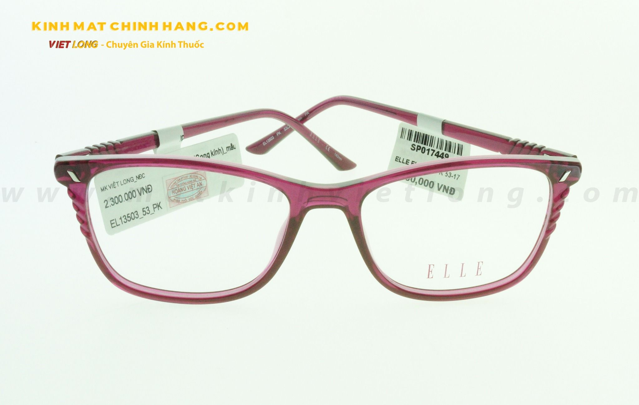  GỌNG KÍNH ELLE EL13503-PK 53-17 