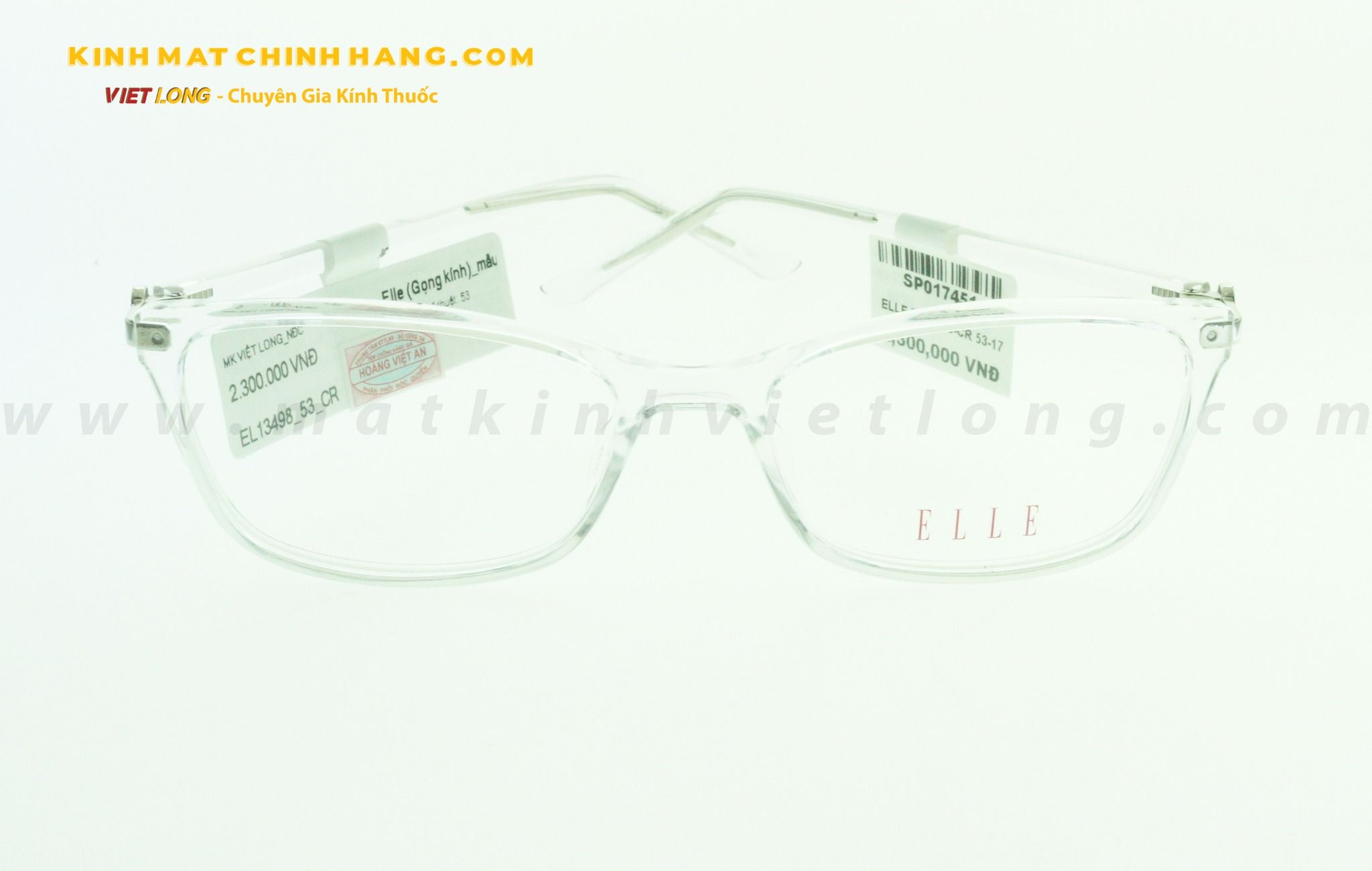  GỌNG KÍNH ELLE EL13498-CR 53-17 