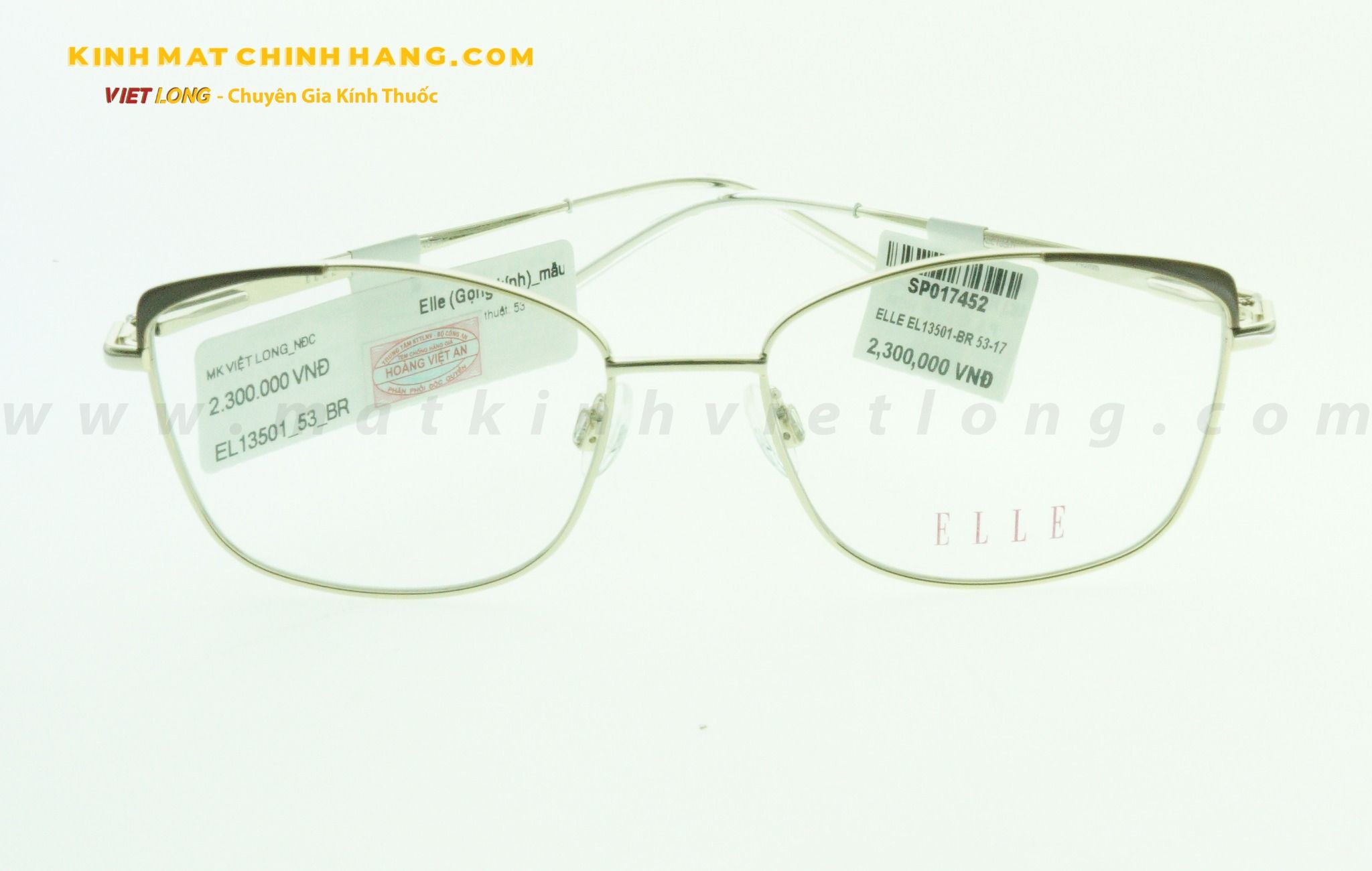  GỌNG KÍNH ELLE EL13501-BR 53-17 