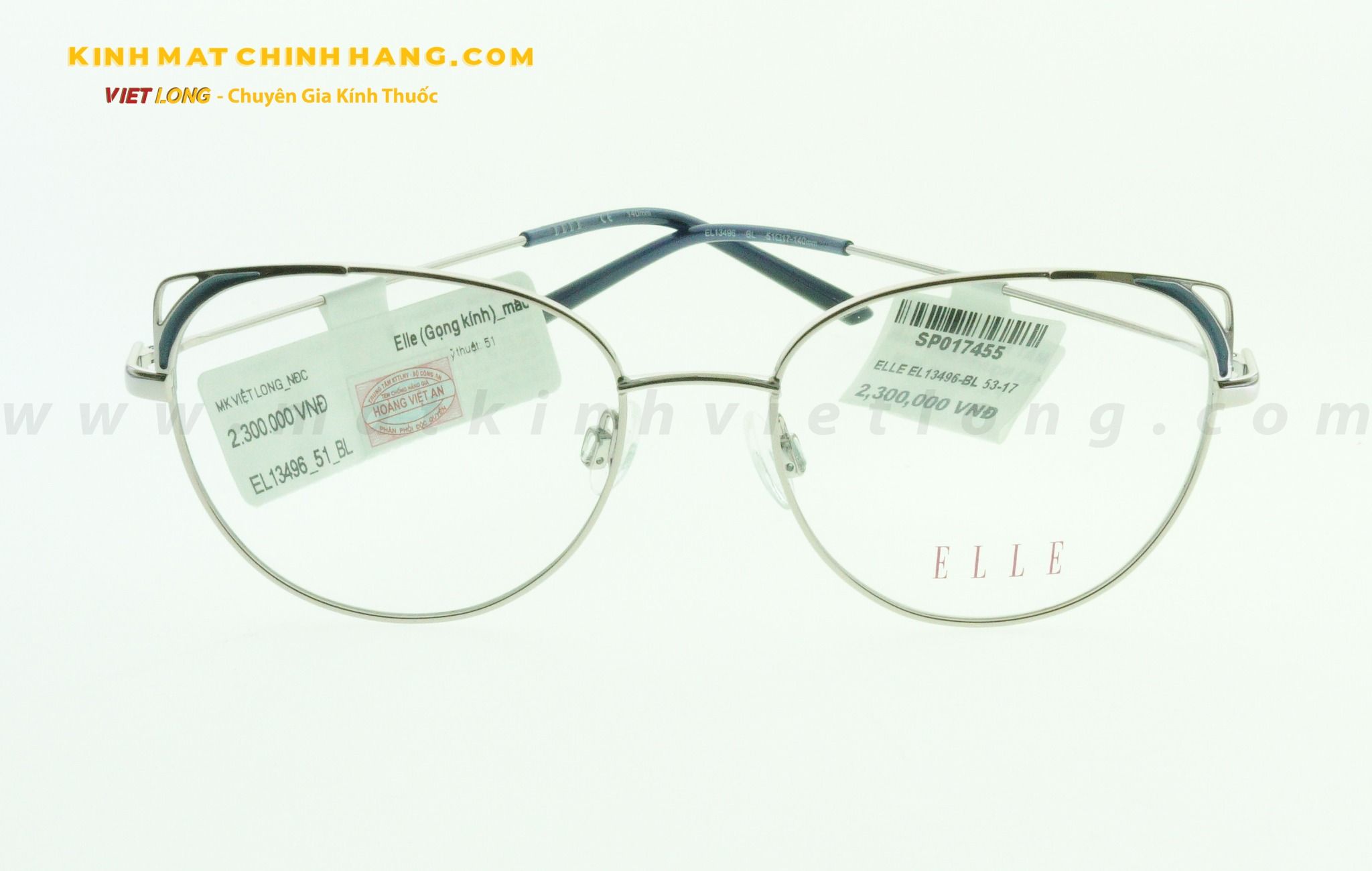  GỌNG KÍNH ELLE EL13496-BL 53-17 