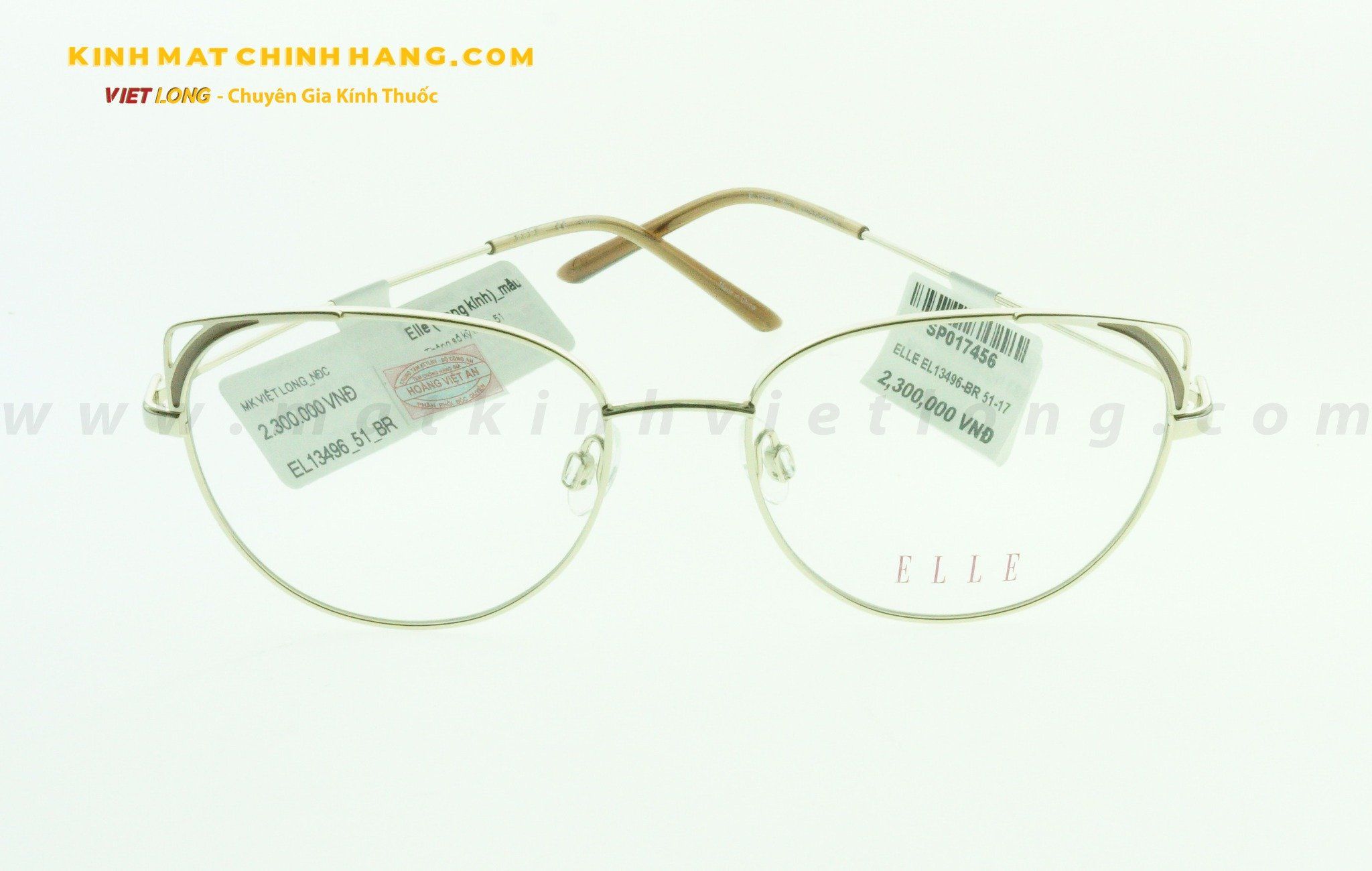  GỌNG KÍNH ELLE EL13496-BR 51-17 