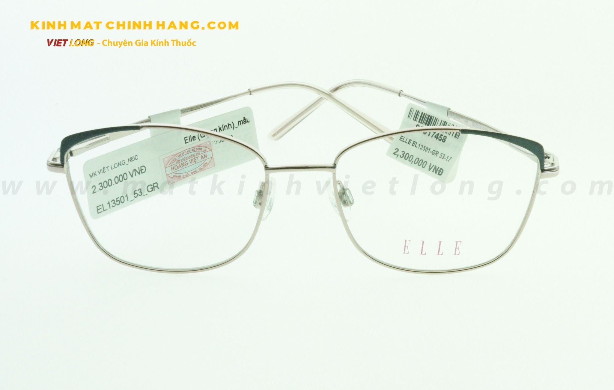  GỌNG KÍNH ELLE EL13501-GR 53-17 