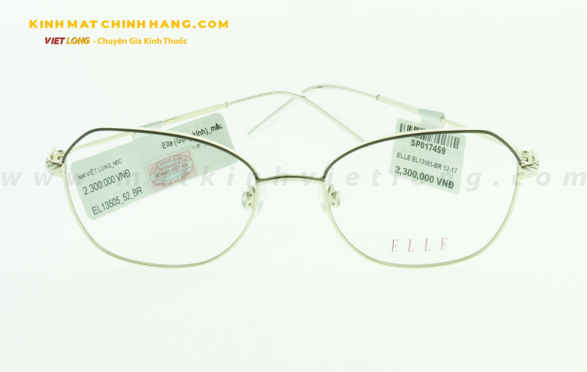  GỌNG KÍNH ELLE EL13505-BR 52-17 