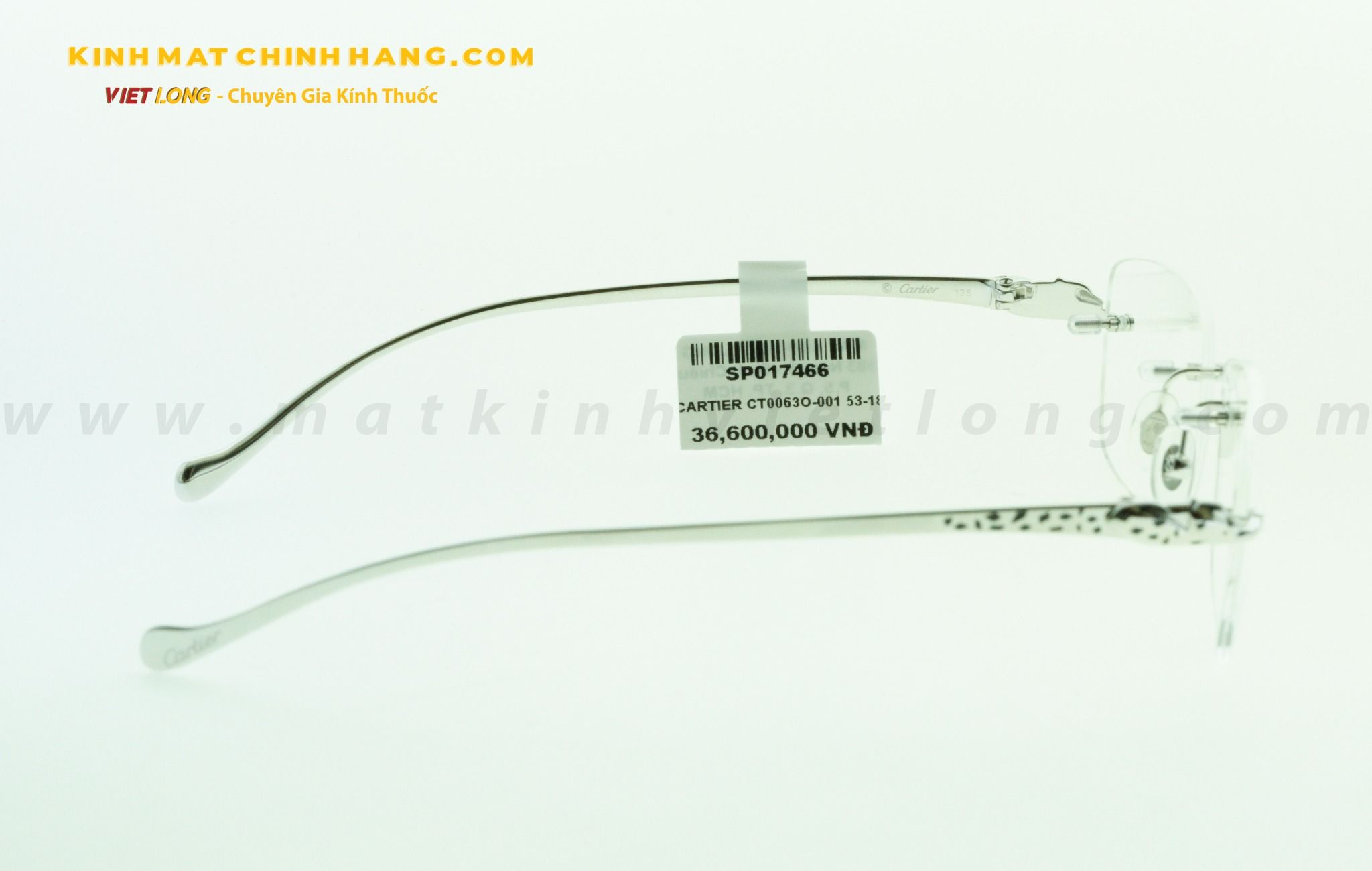  GỌNG KÍNH CARTIER CT0063O-001 53-18 