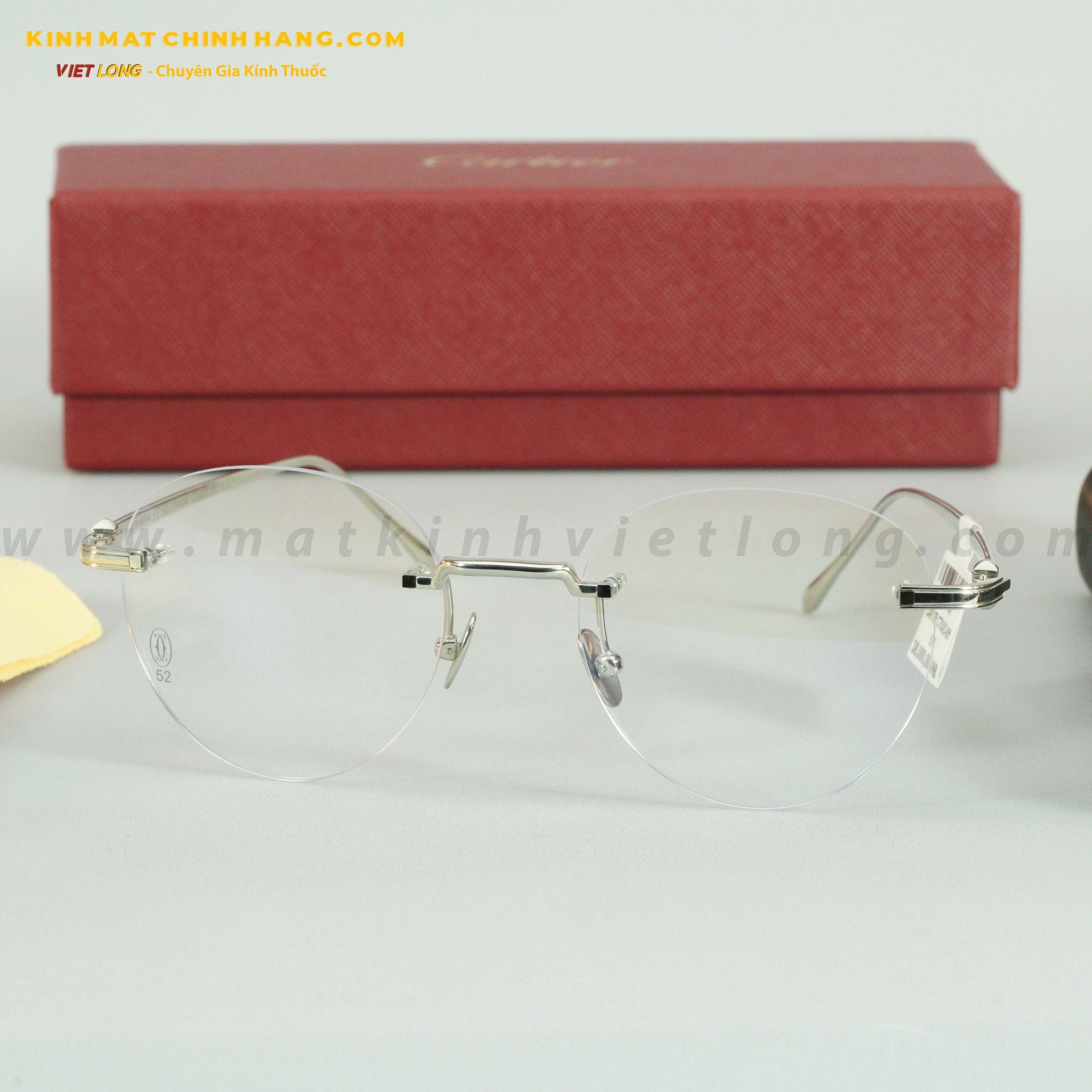 GỌNG KÍNH CARTIER CT0342O-001 52-20