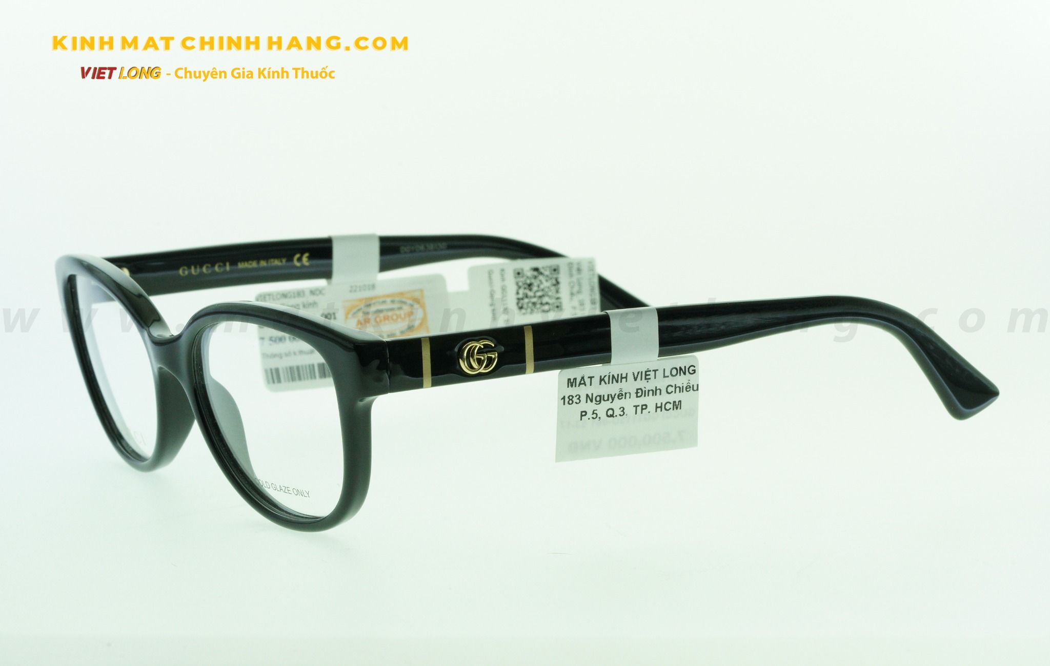  GỌNG KÍNH GUCCI GG1115O-001 53-17 