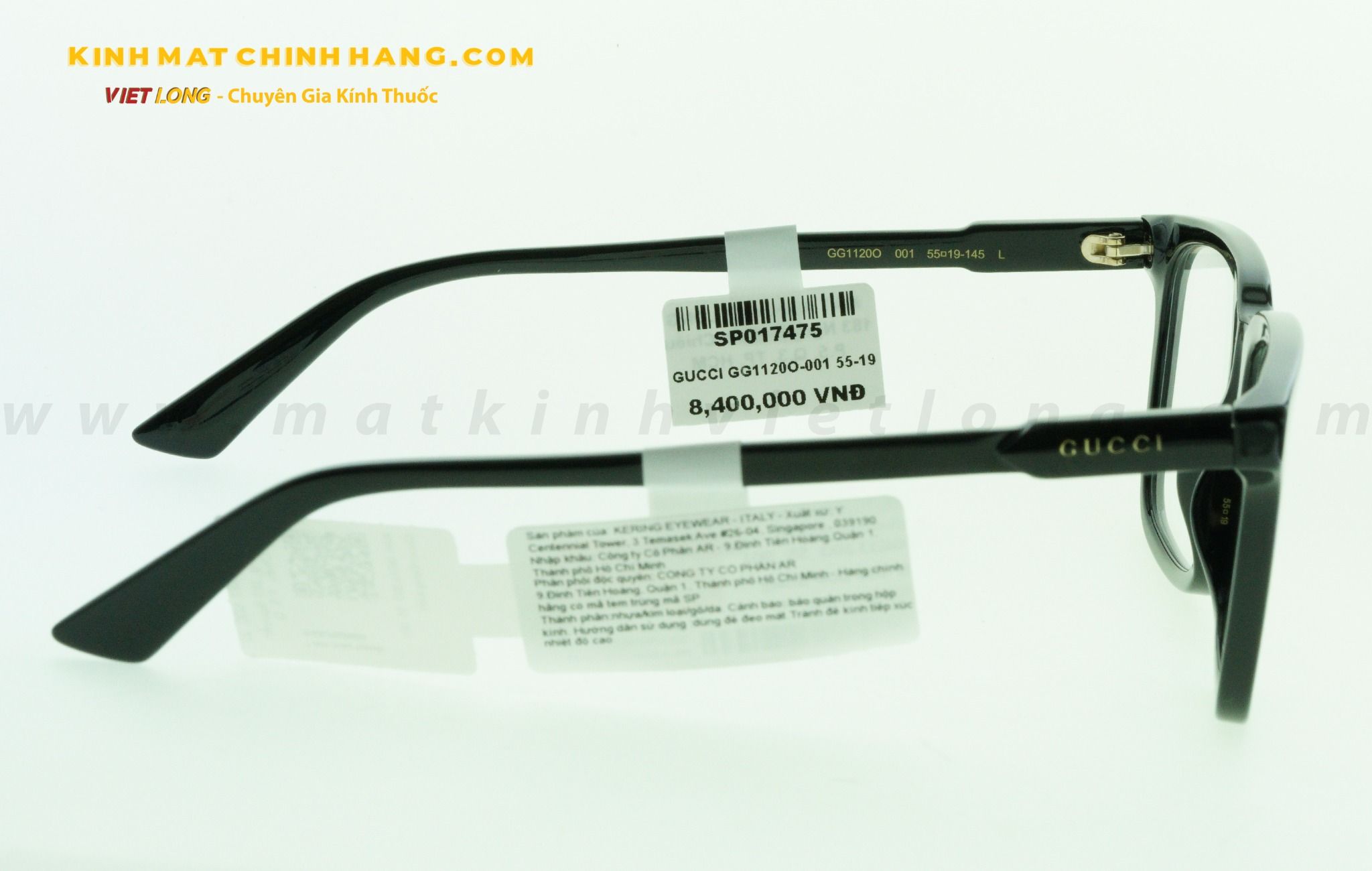 GỌNG KÍNH GUCCI GG1120O-001 55-19