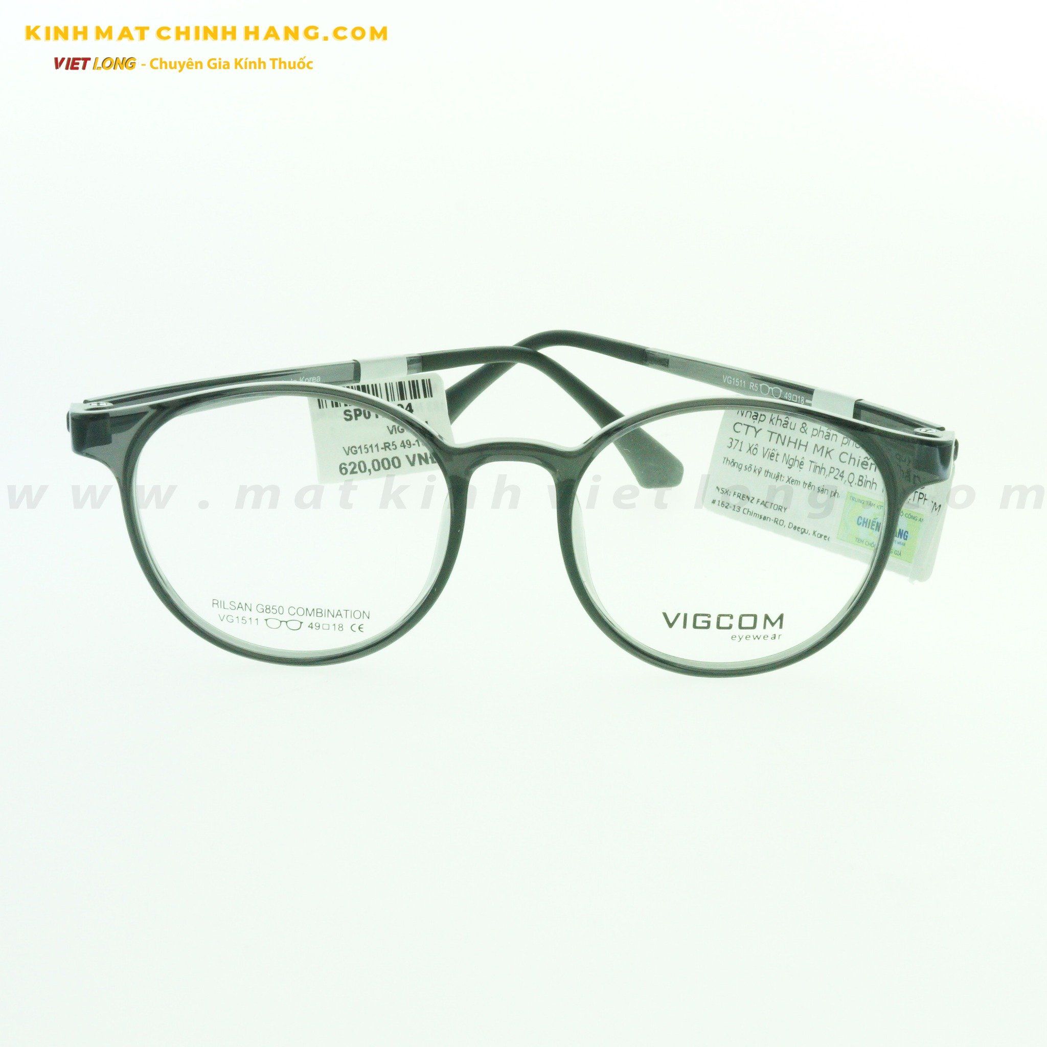 GỌNG KÍNH VIGCOM VG1511-R5 49-18