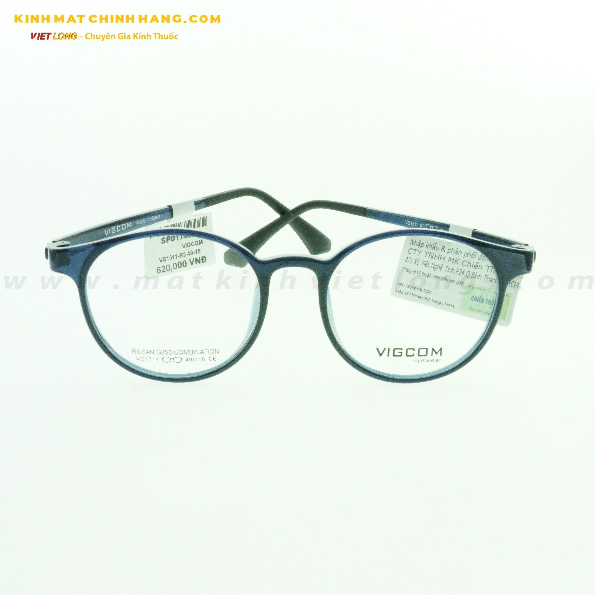GỌNG KÍNH VIGCOM VG1511-R3 49-18