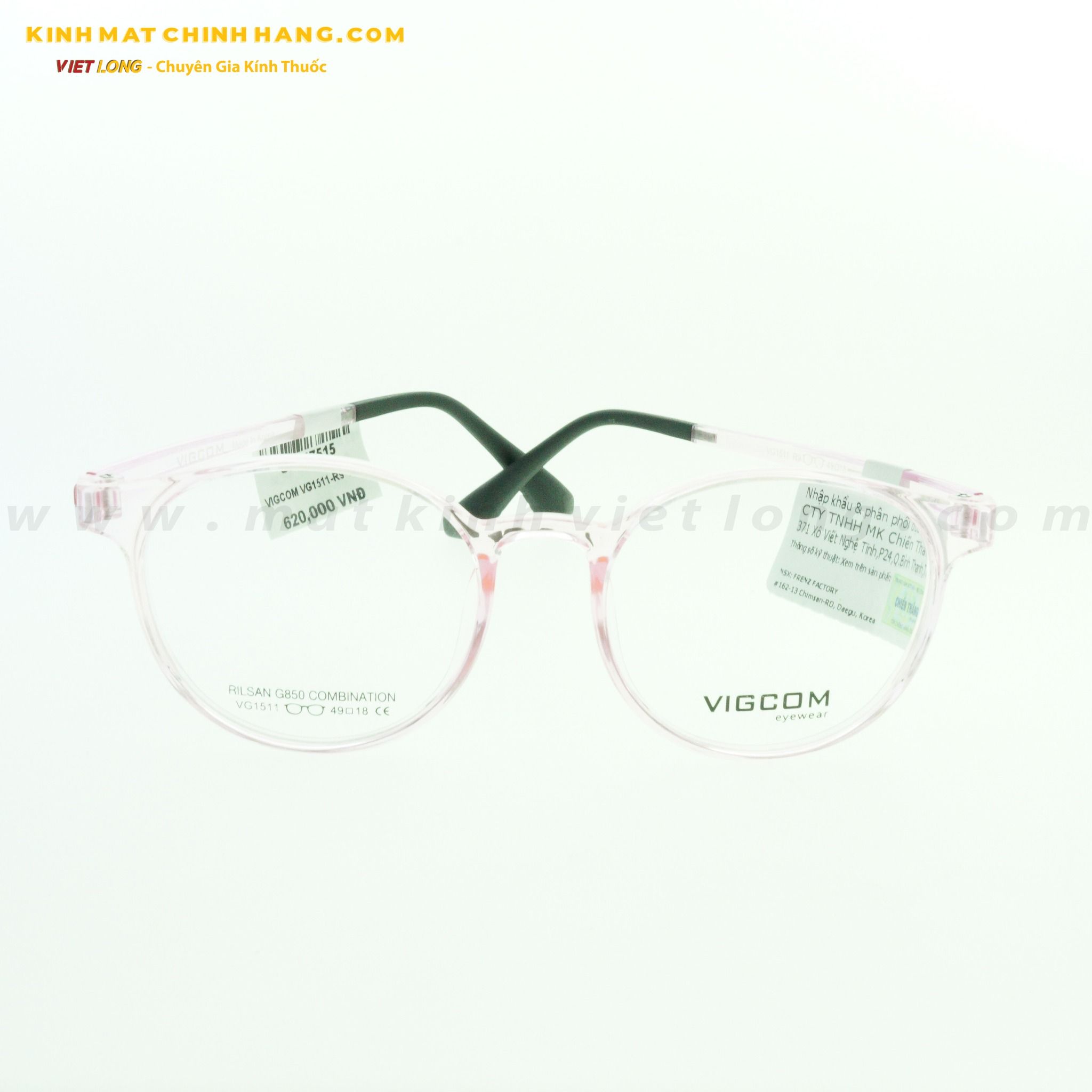 GỌNG KÍNH VIGCOM VG1511-R9 49-18