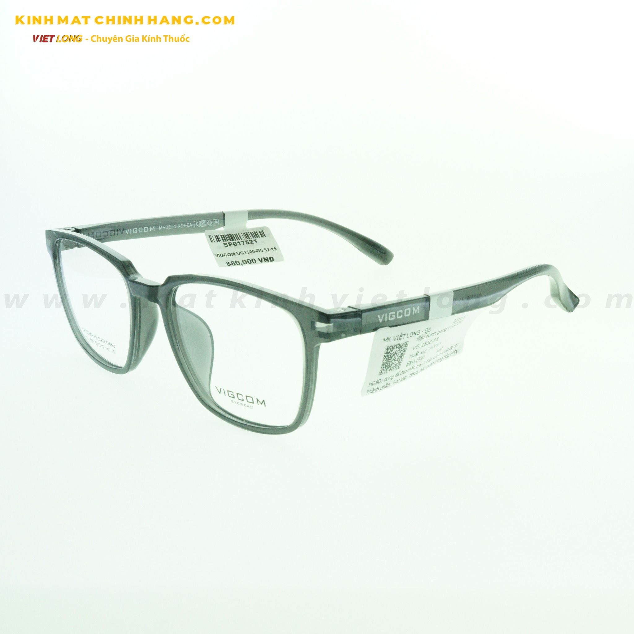 GỌNG KÍNH VIGCOM VG1506-R5 52-19