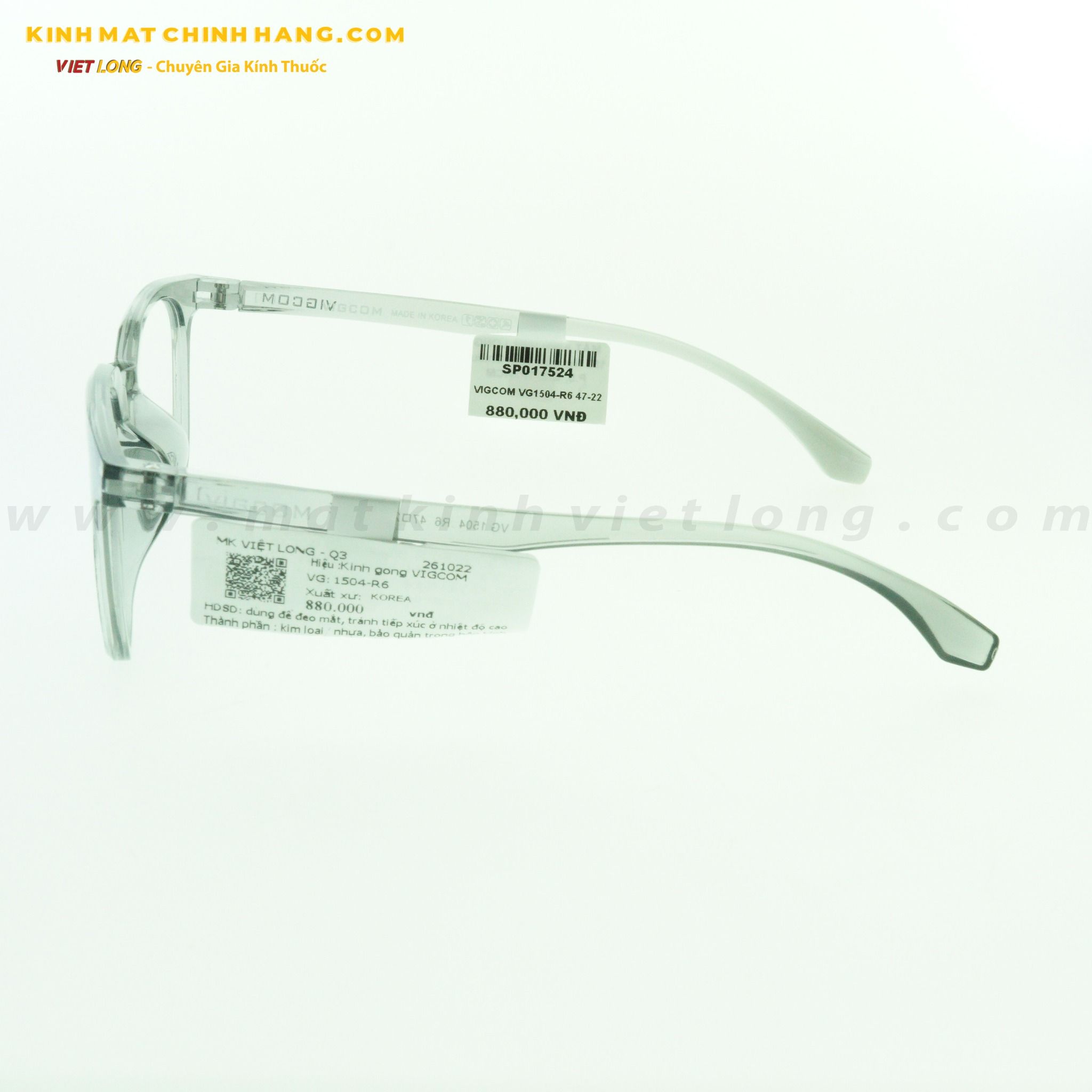 GỌNG KÍNH VIGCOM VG1504-R6 47-22