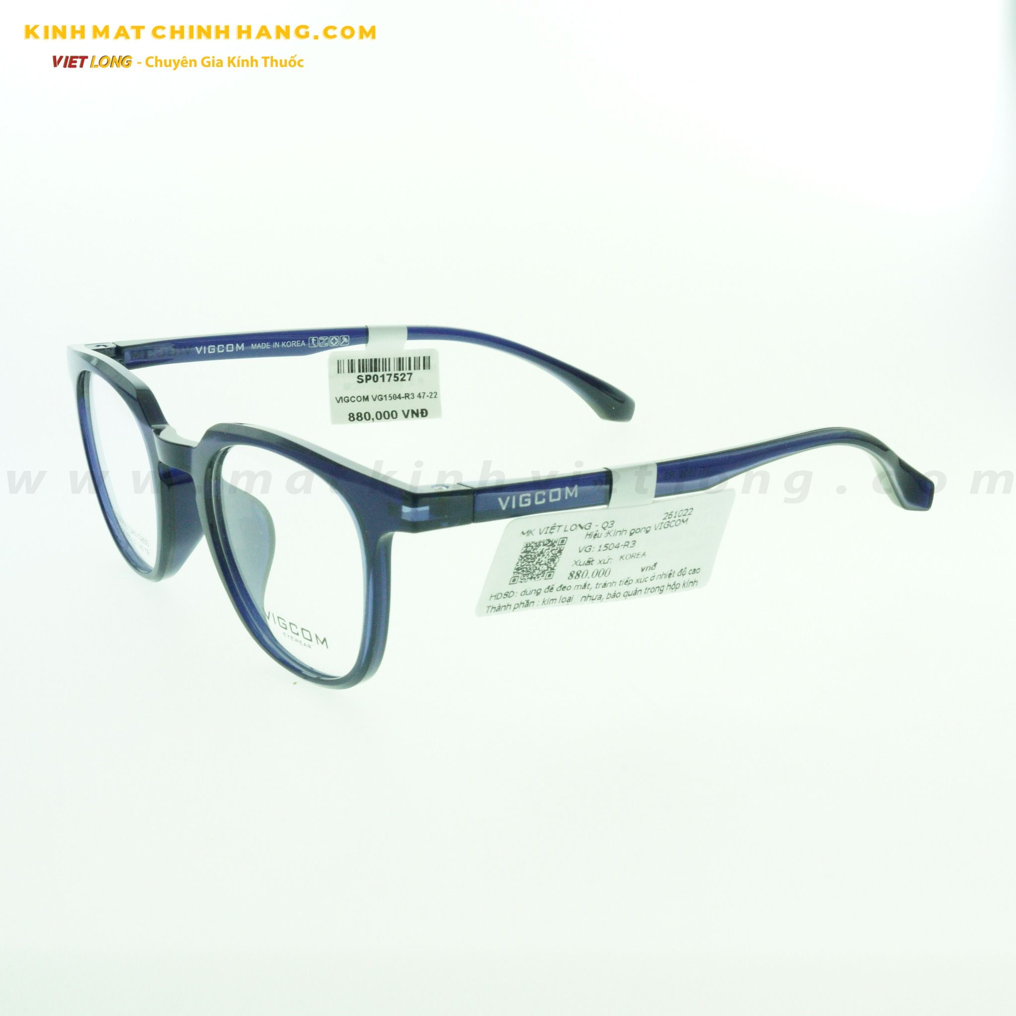 GỌNG KÍNH VIGCOM VG1504-R3 47-22