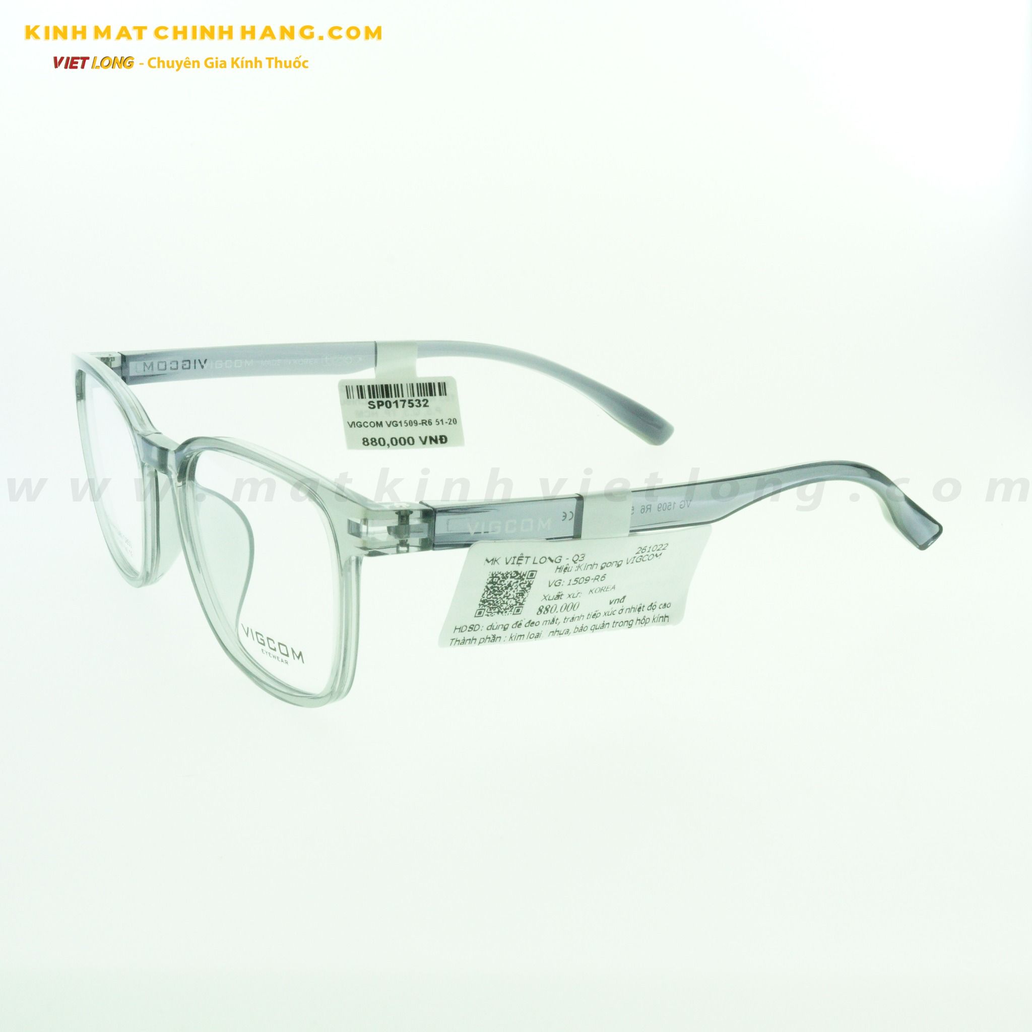 GỌNG KÍNH VIGCOM VG1509-R6 51-20