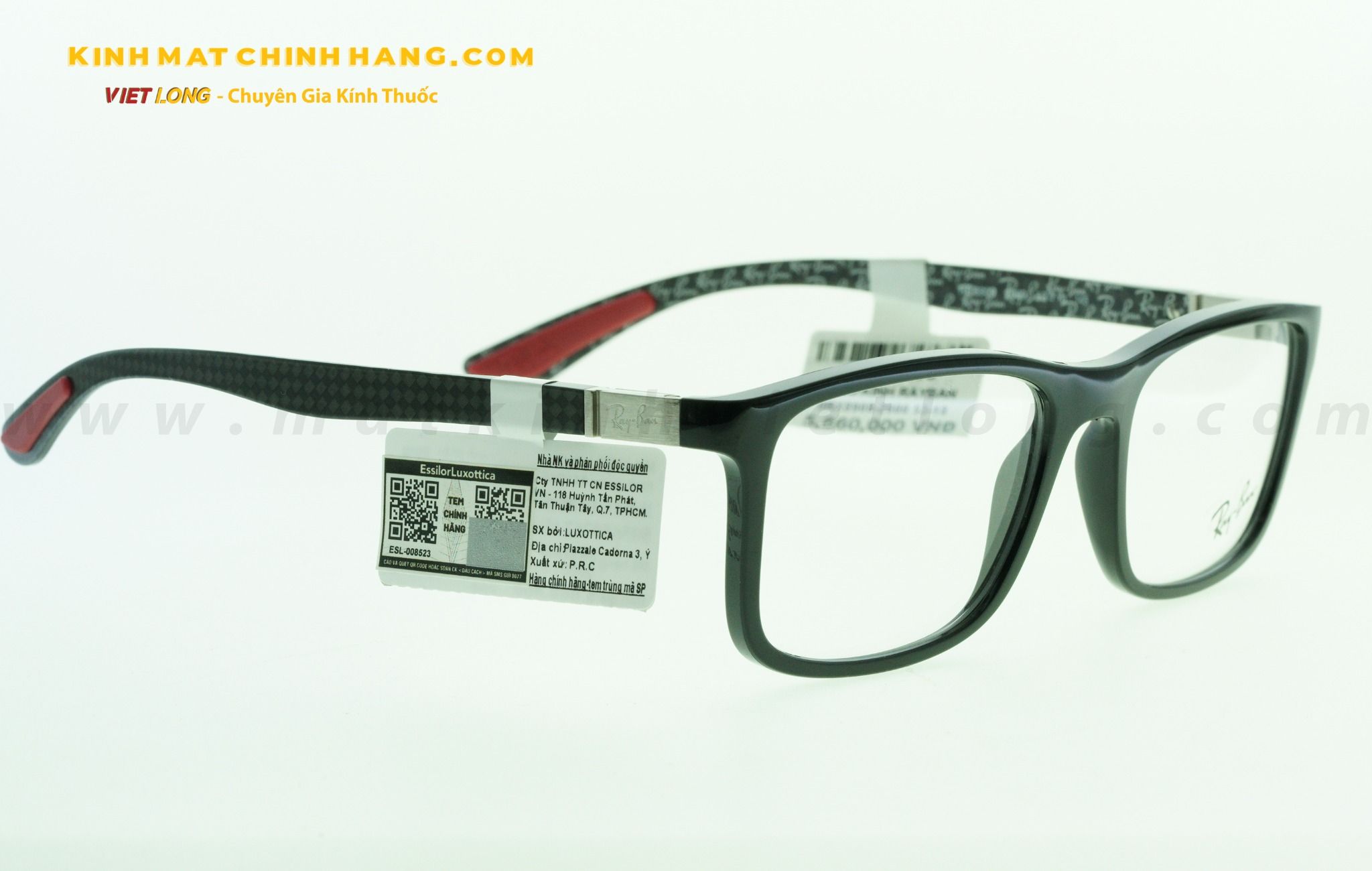  GỌNG KÍNH RAYBAN 0RX8908-2000 53-18 