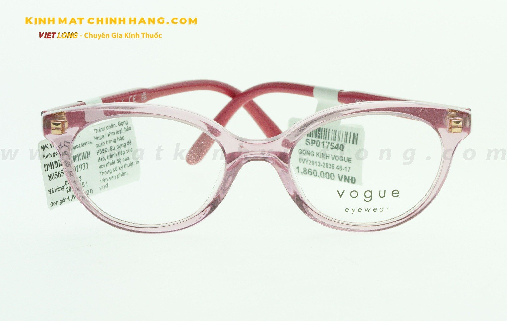 GONG KÍNH VOGUE 0VY2013-2836 46-17