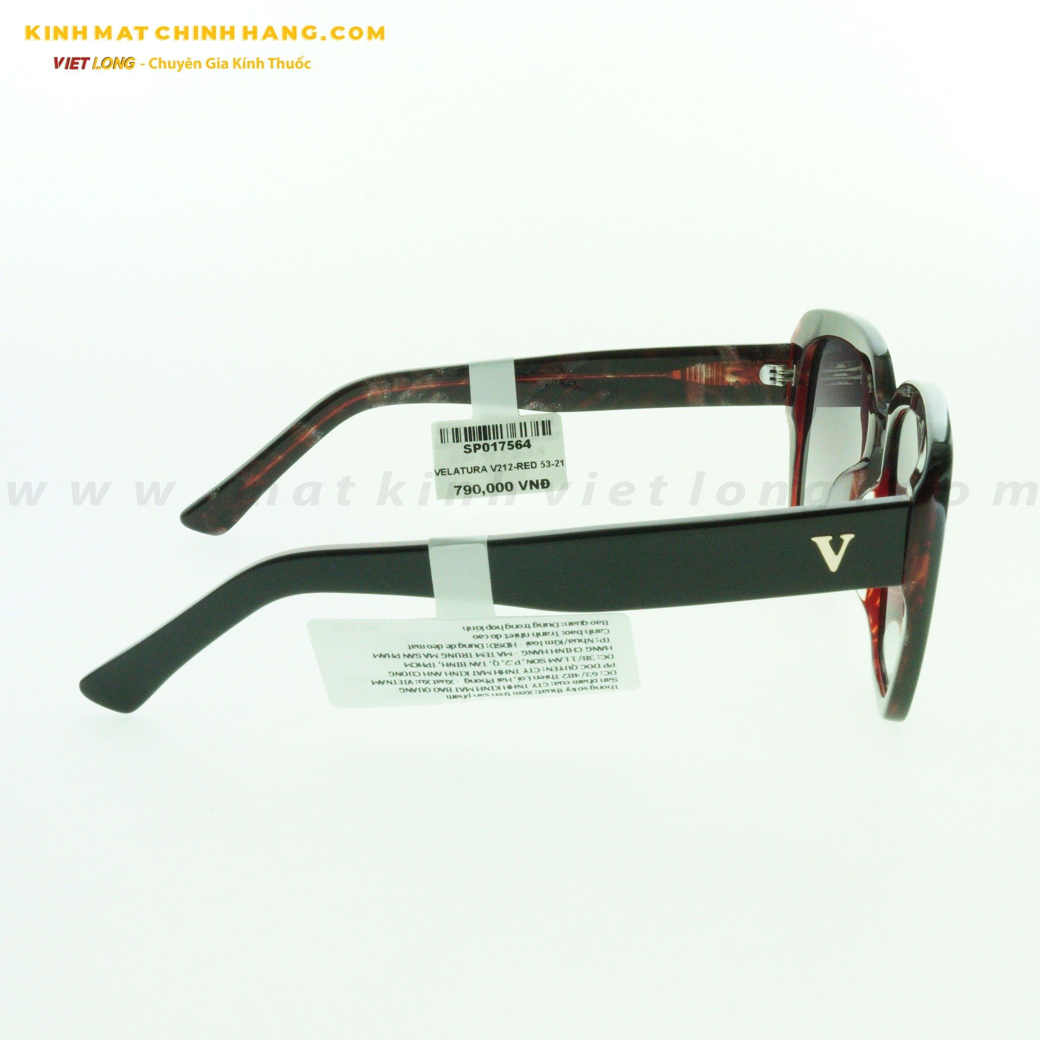 KÍNH MÁT VELATURA V212-RED 53-21