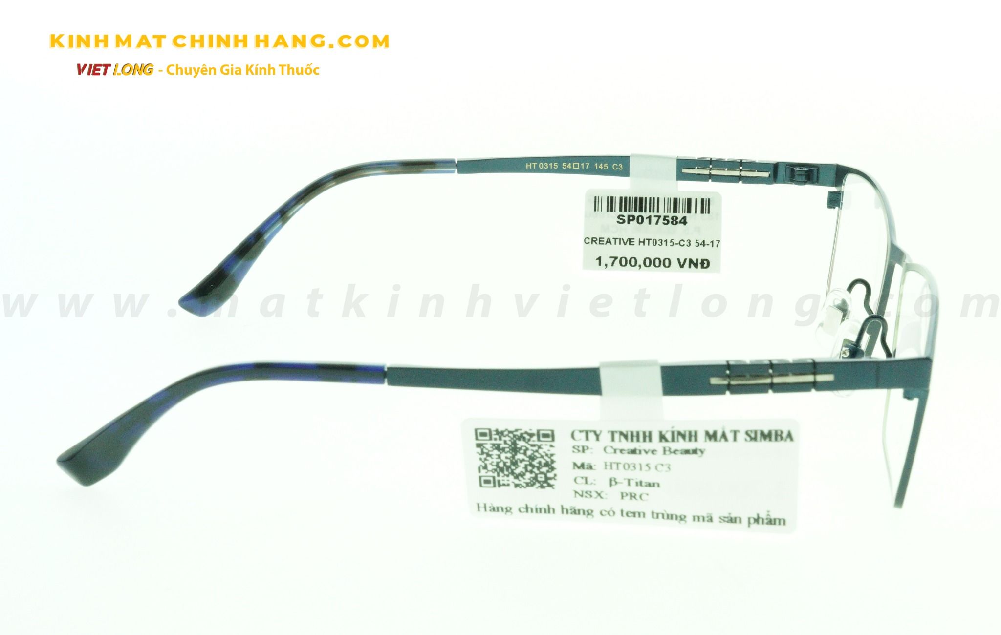  GỌNG KÍNH CREATIVE HT0315-C3 54-17 