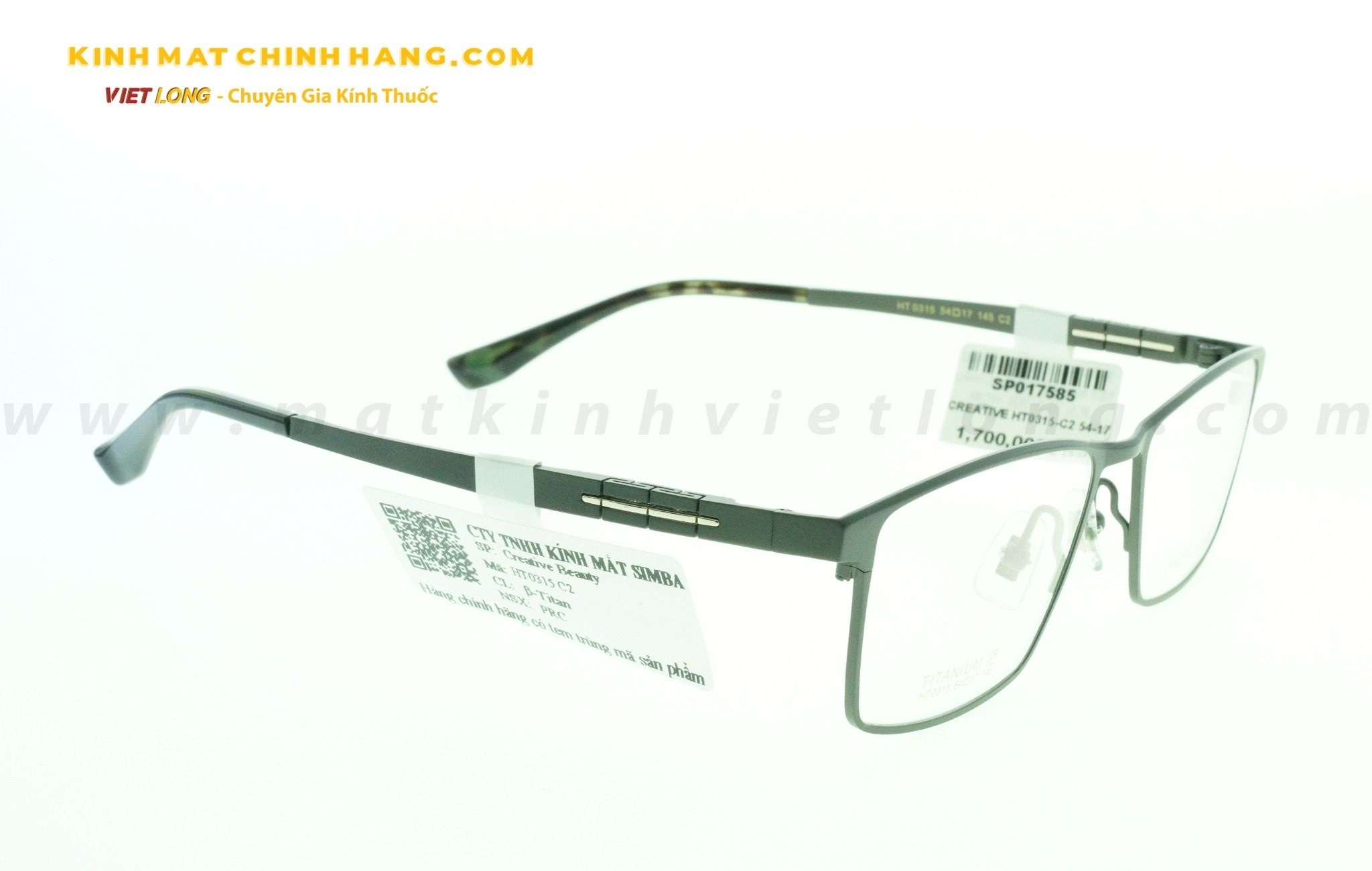 GỌNG KÍNH CREATIVE HT0315-C2 54-17