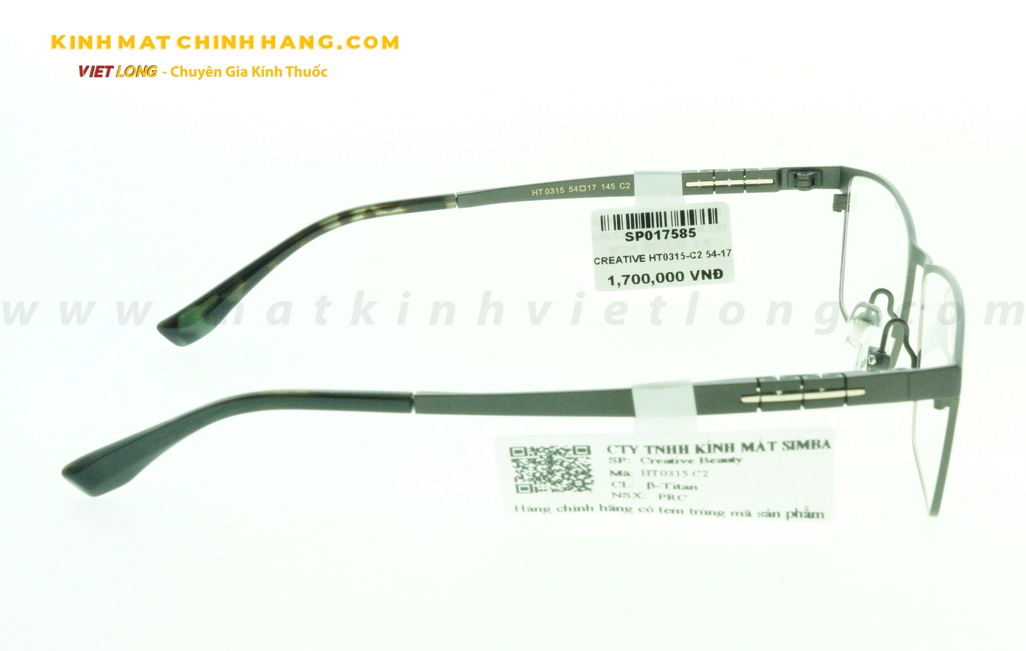 GỌNG KÍNH CREATIVE HT0315-C2 54-17