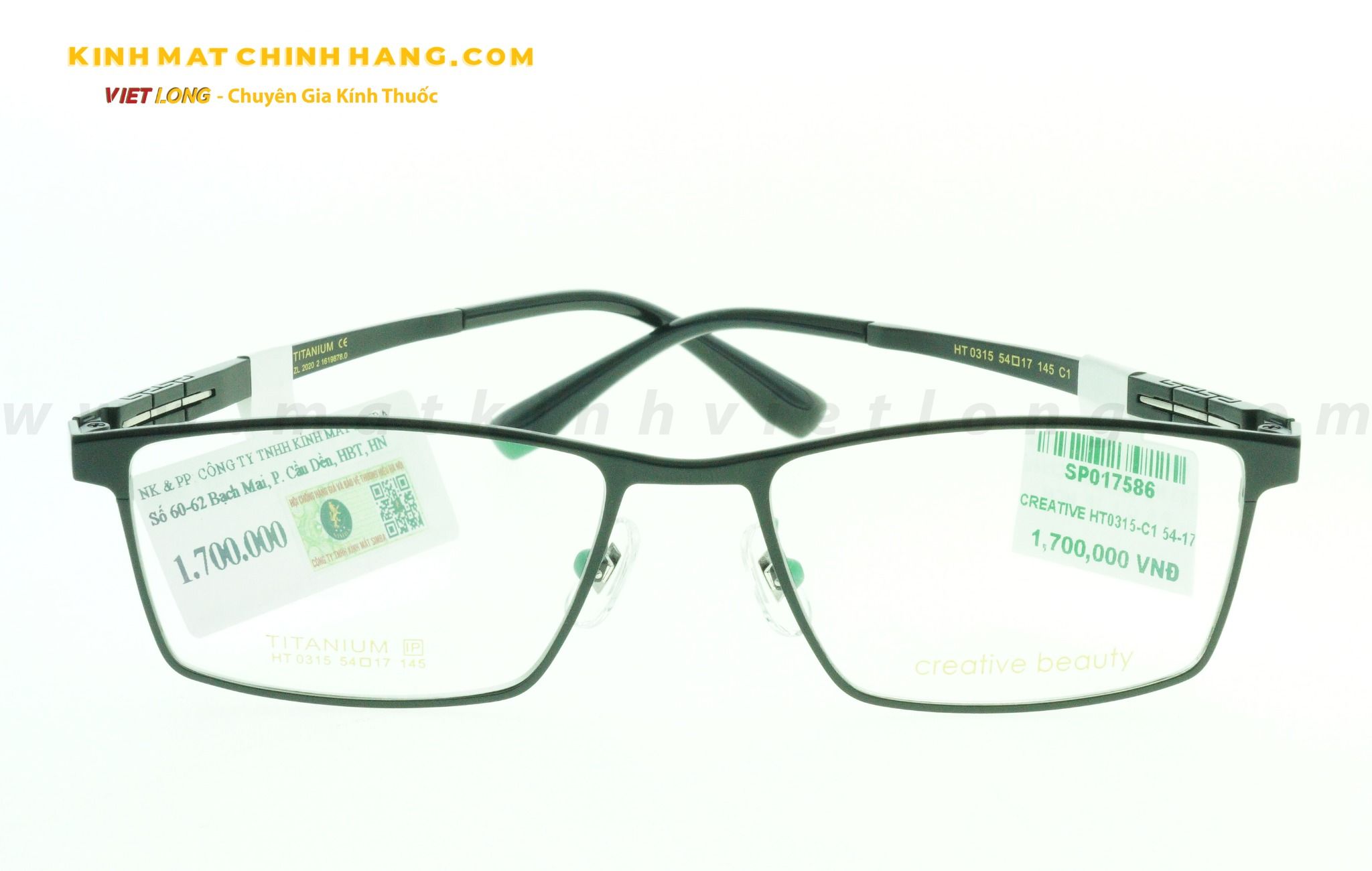GỌNG KÍNH CREATIVE HT0315-C1 54-17