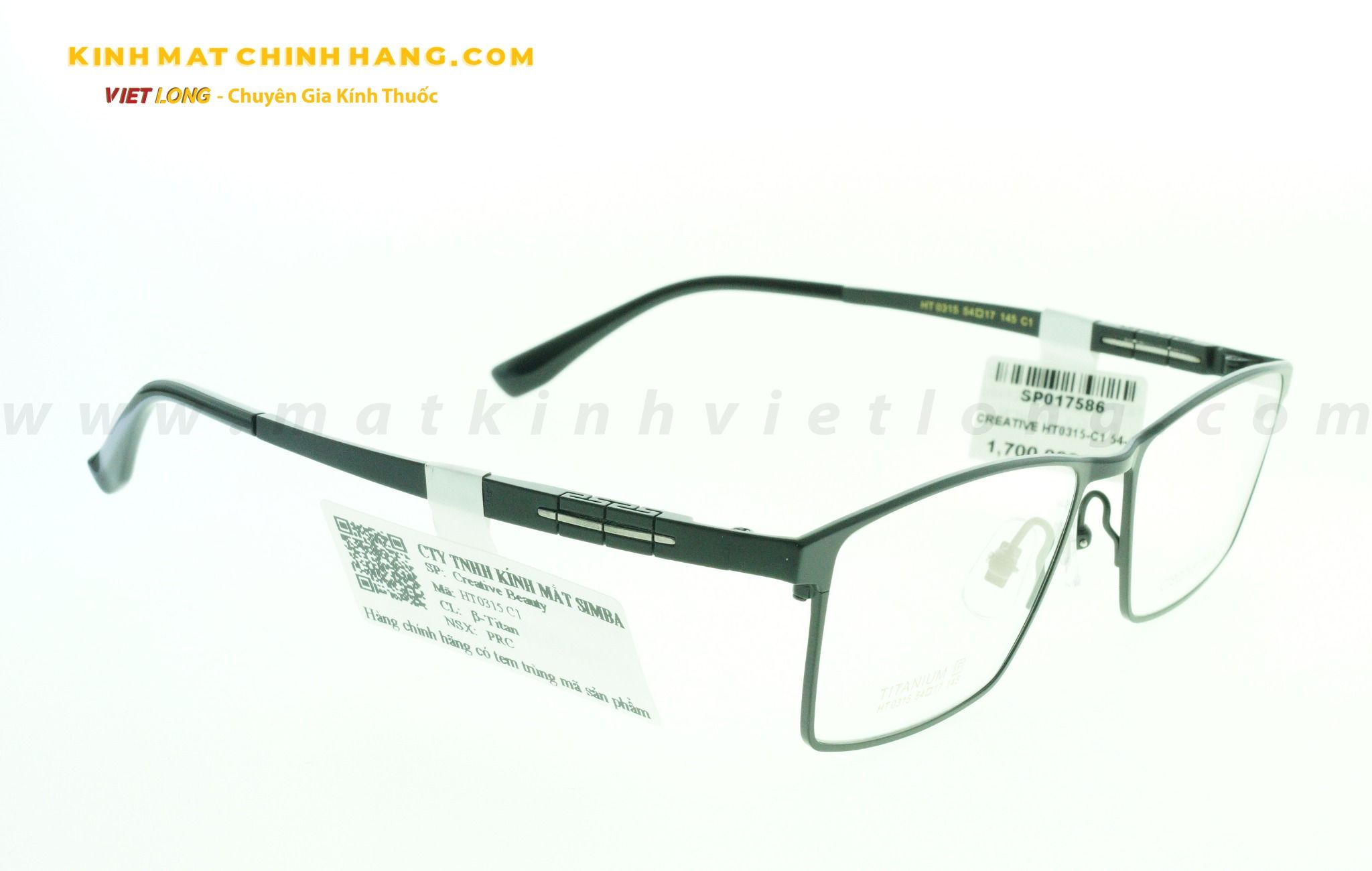 GỌNG KÍNH CREATIVE HT0315-C1 54-17