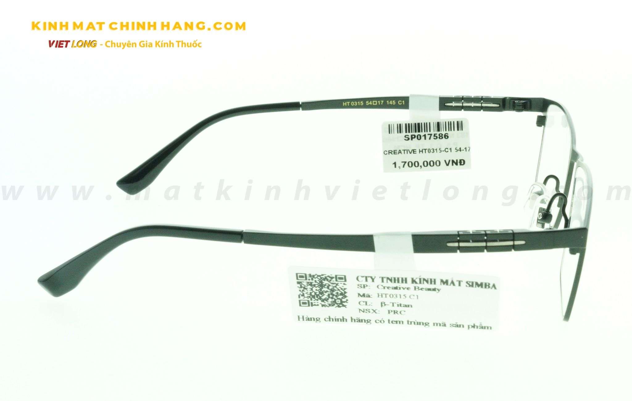 GỌNG KÍNH CREATIVE HT0315-C1 54-17