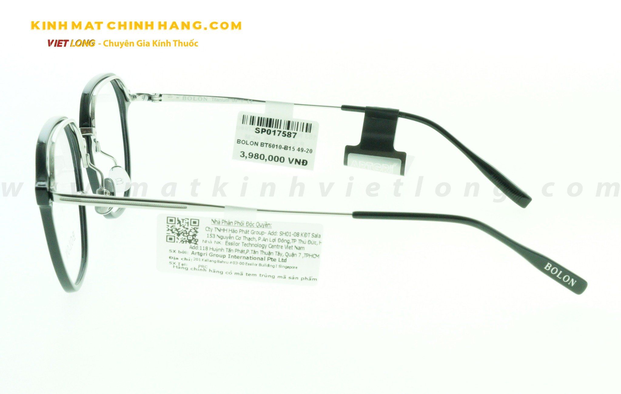GỌNG KÍNH BOLON BT6010-B15 49-20