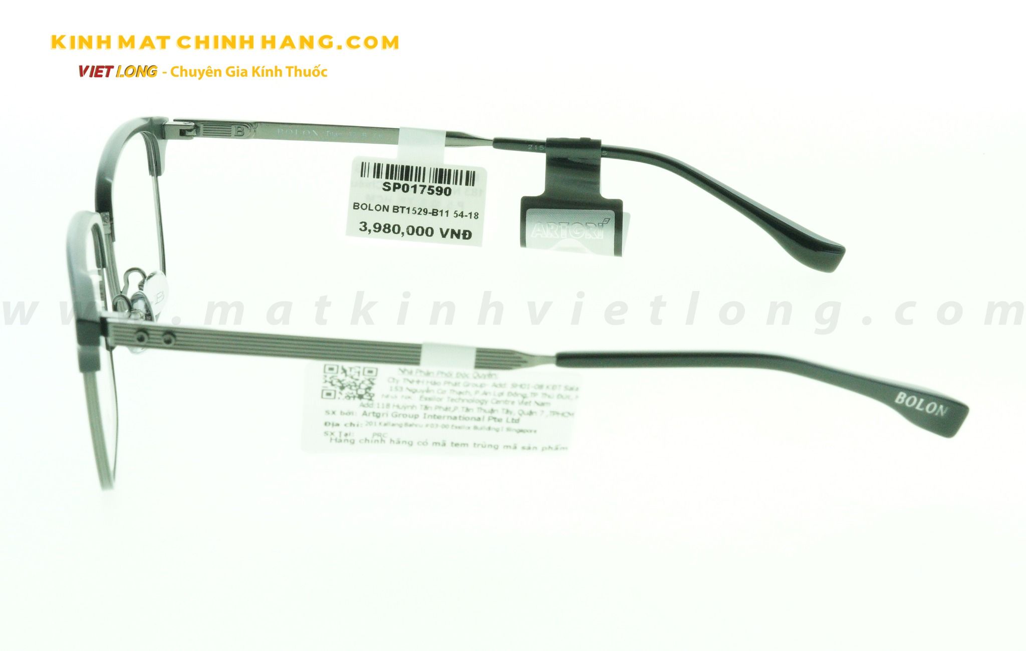 GỌNG KÍNH BOLON BT1529-B11 54-18