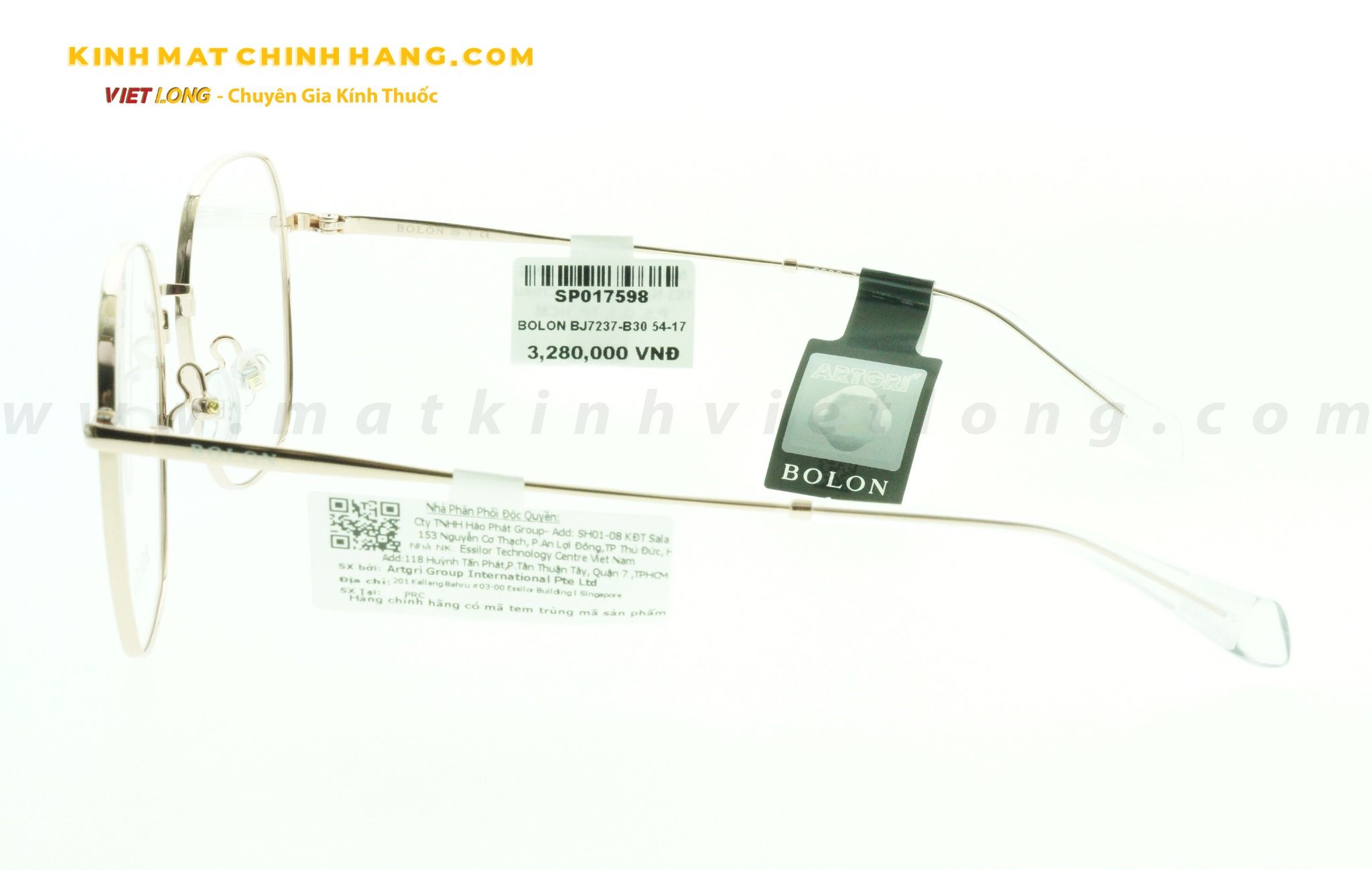 GỌNG KÍNH BOLON BJ7237-B30 54-17
