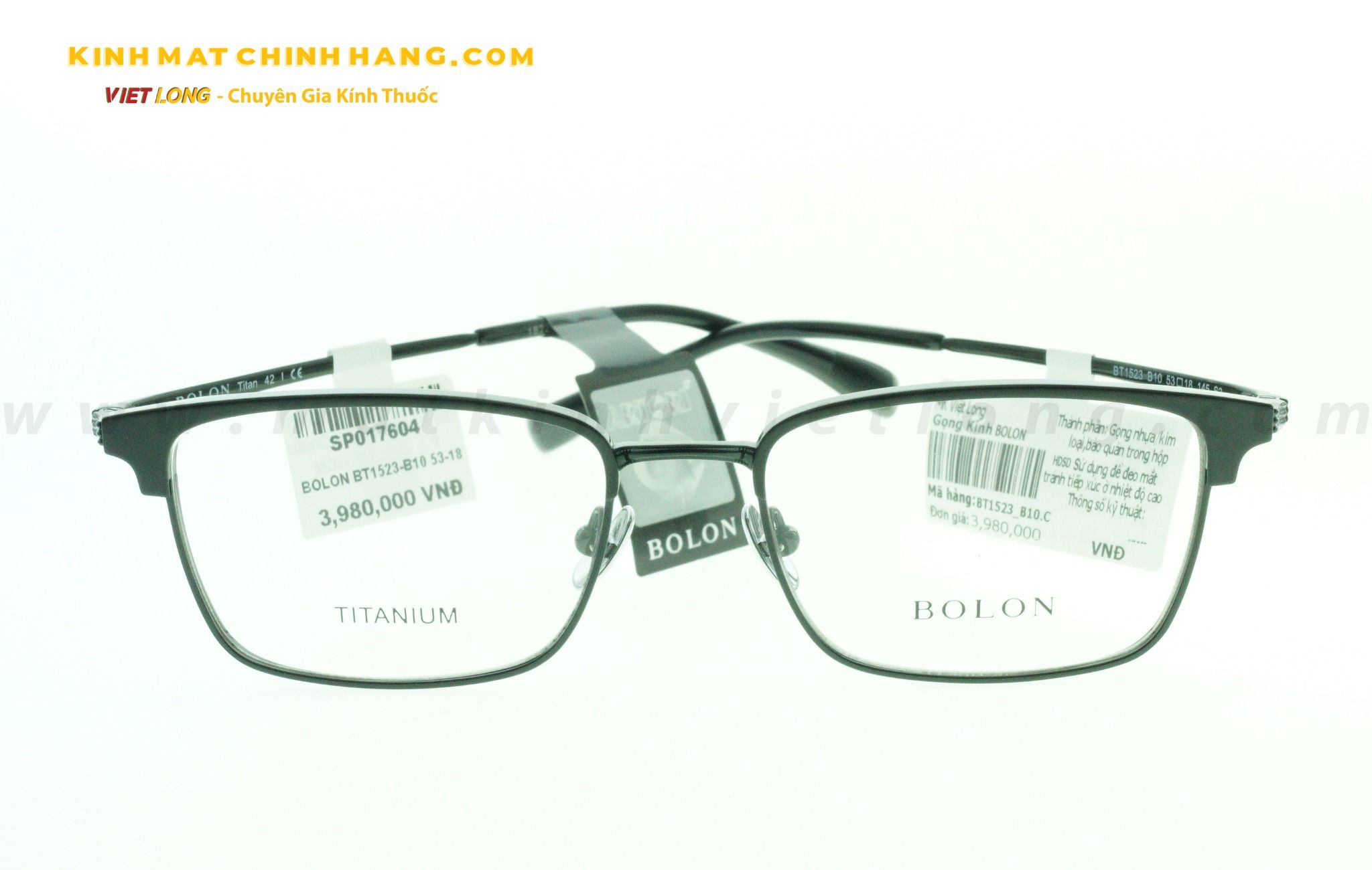 GỌNG KÍNH BOLON BT1523-B10 53-18