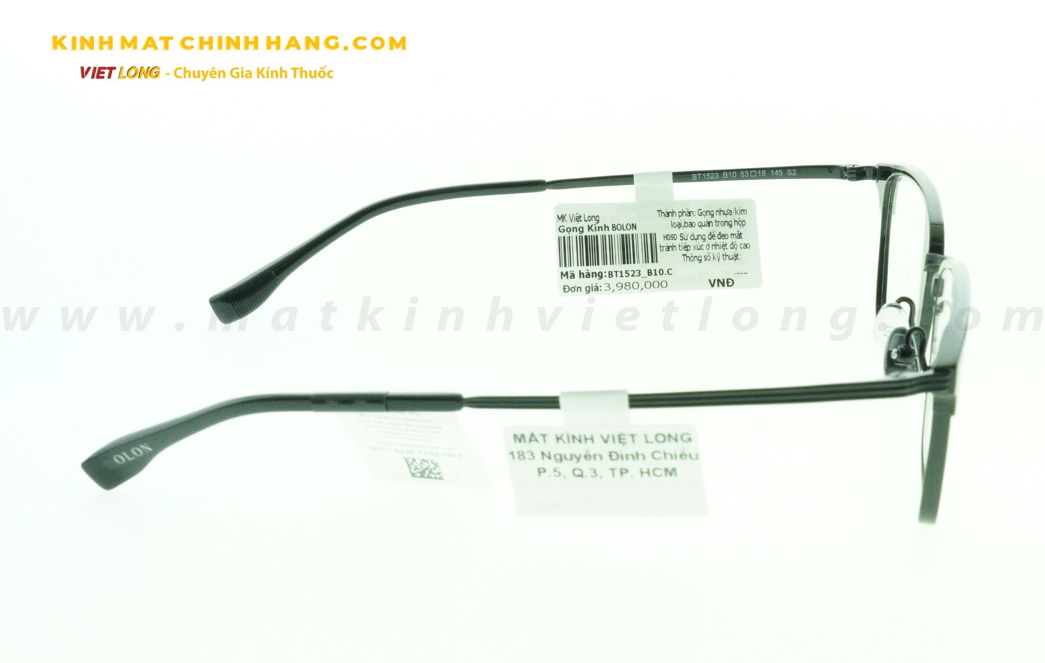 GỌNG KÍNH BOLON BT1523-B10 53-18